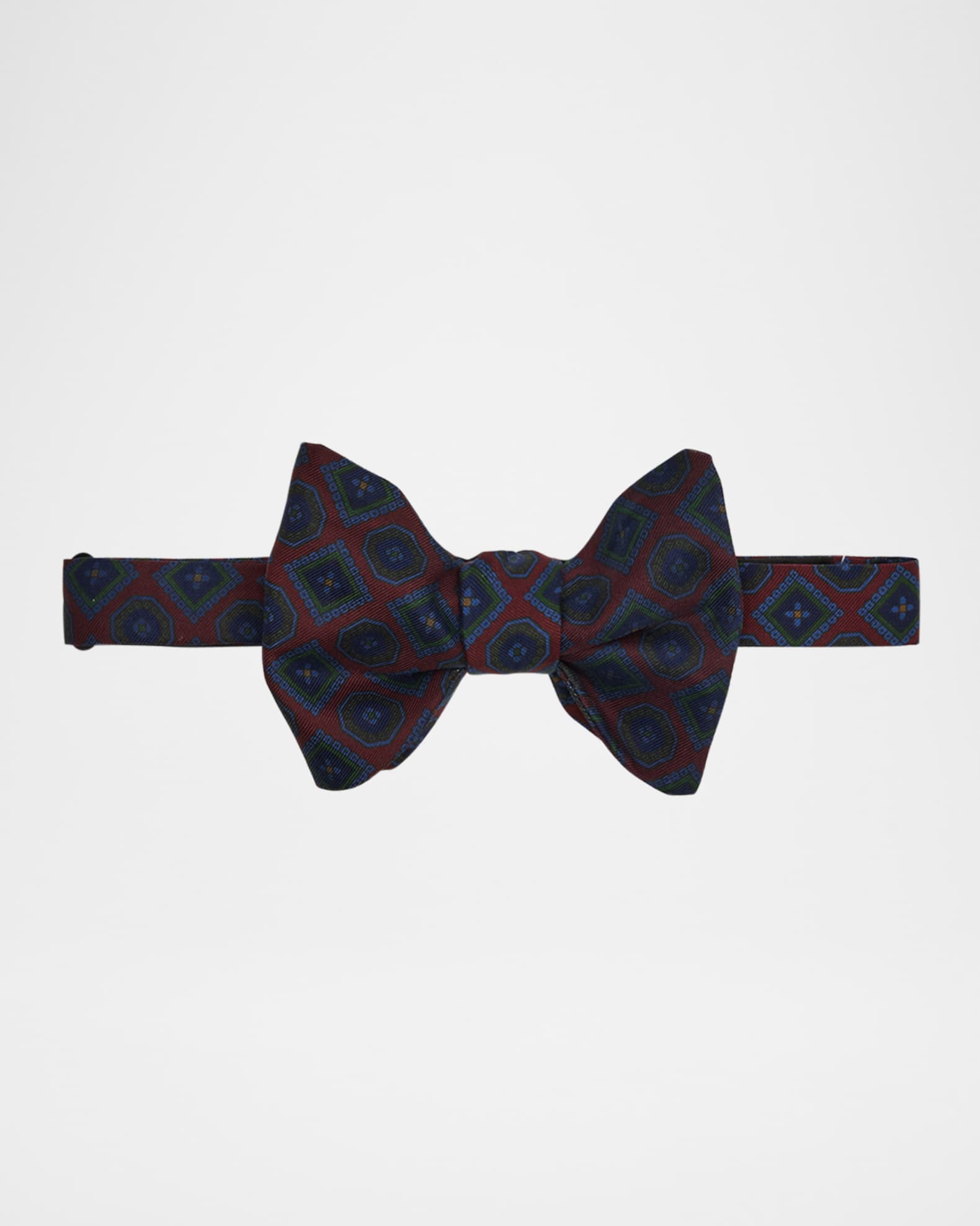 Men's Medallion Mulberry Silk Bow Tie 0