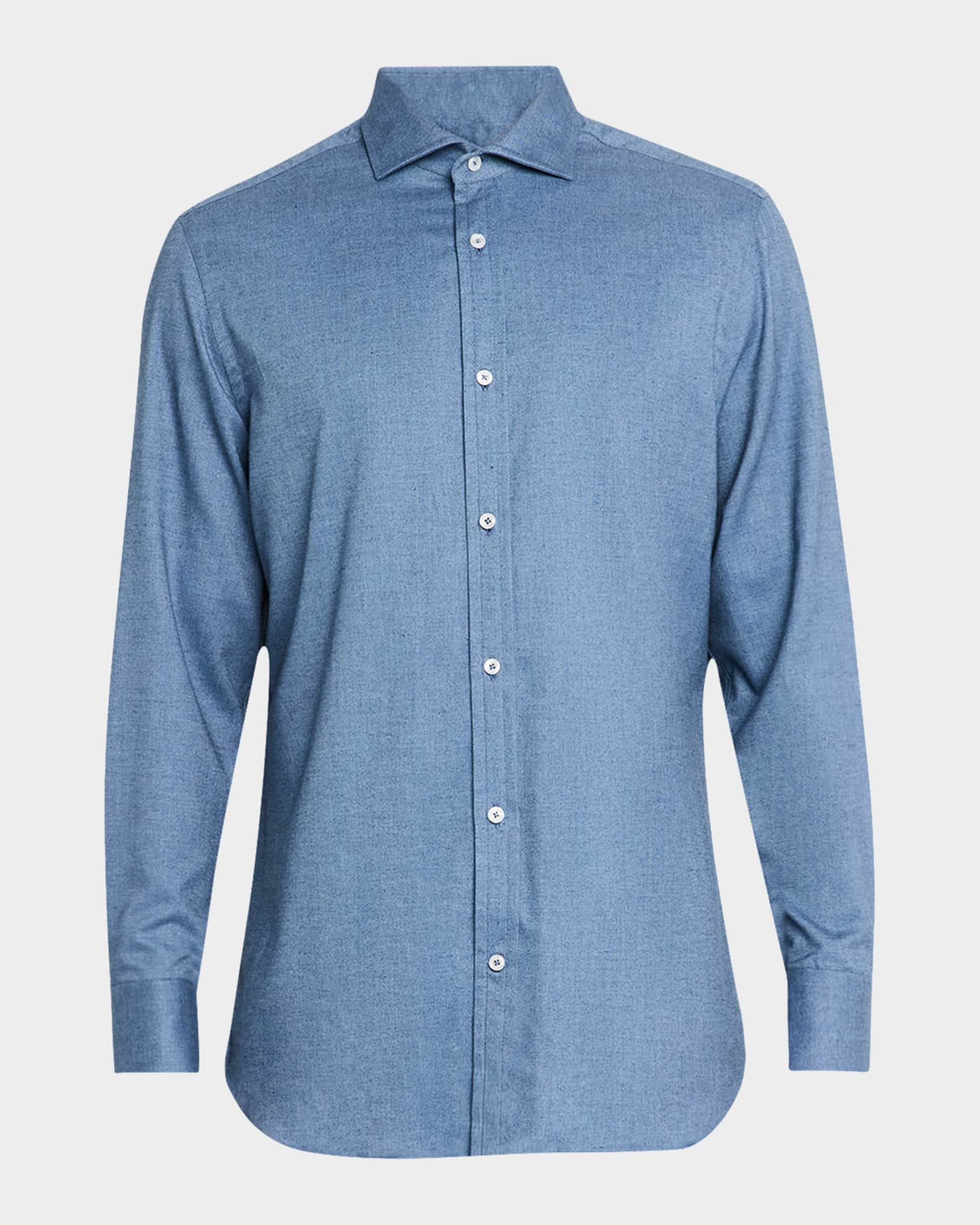 Men's Cotton Twill Sport Shirt 0