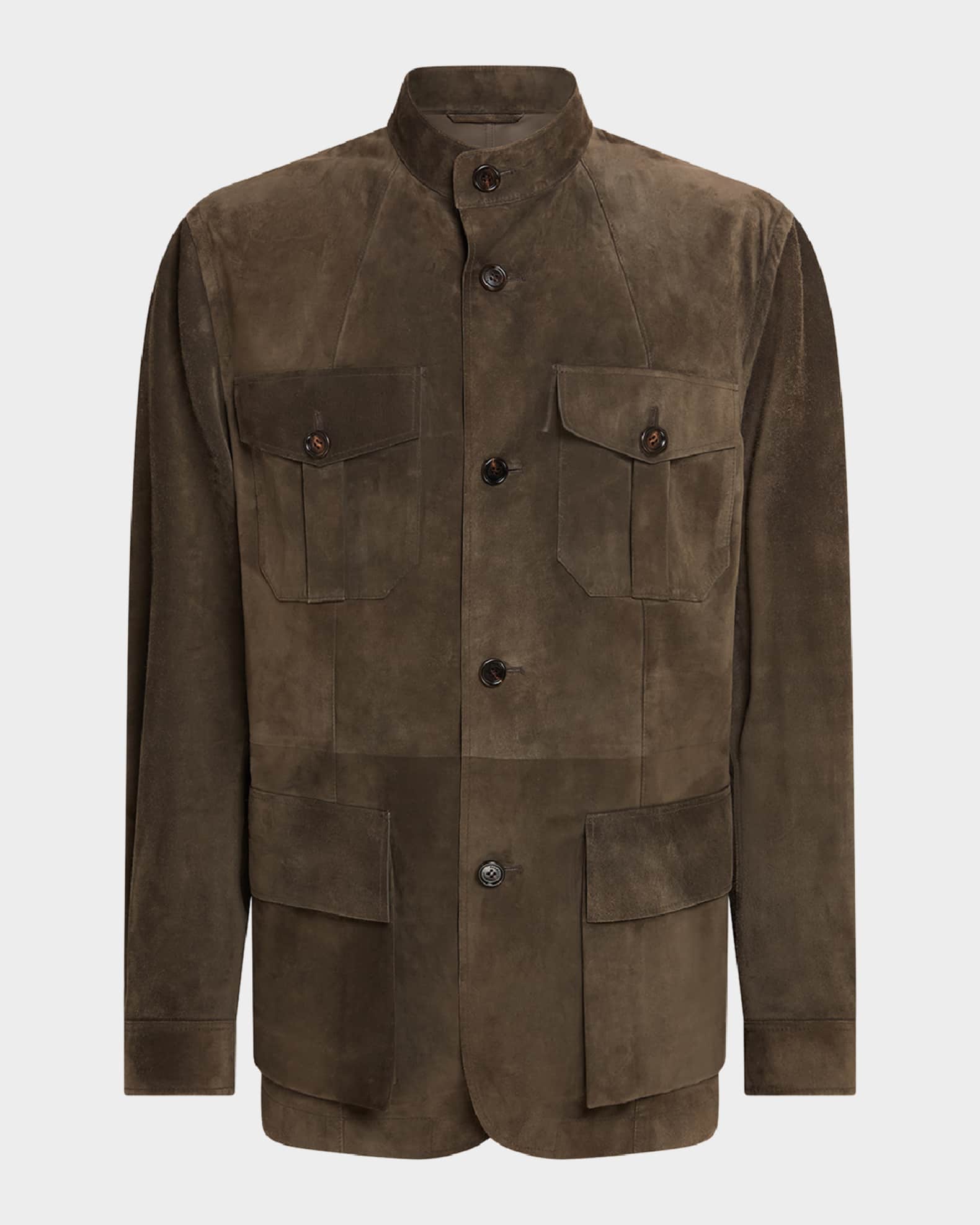 Men s Suede Shirt Jacket
