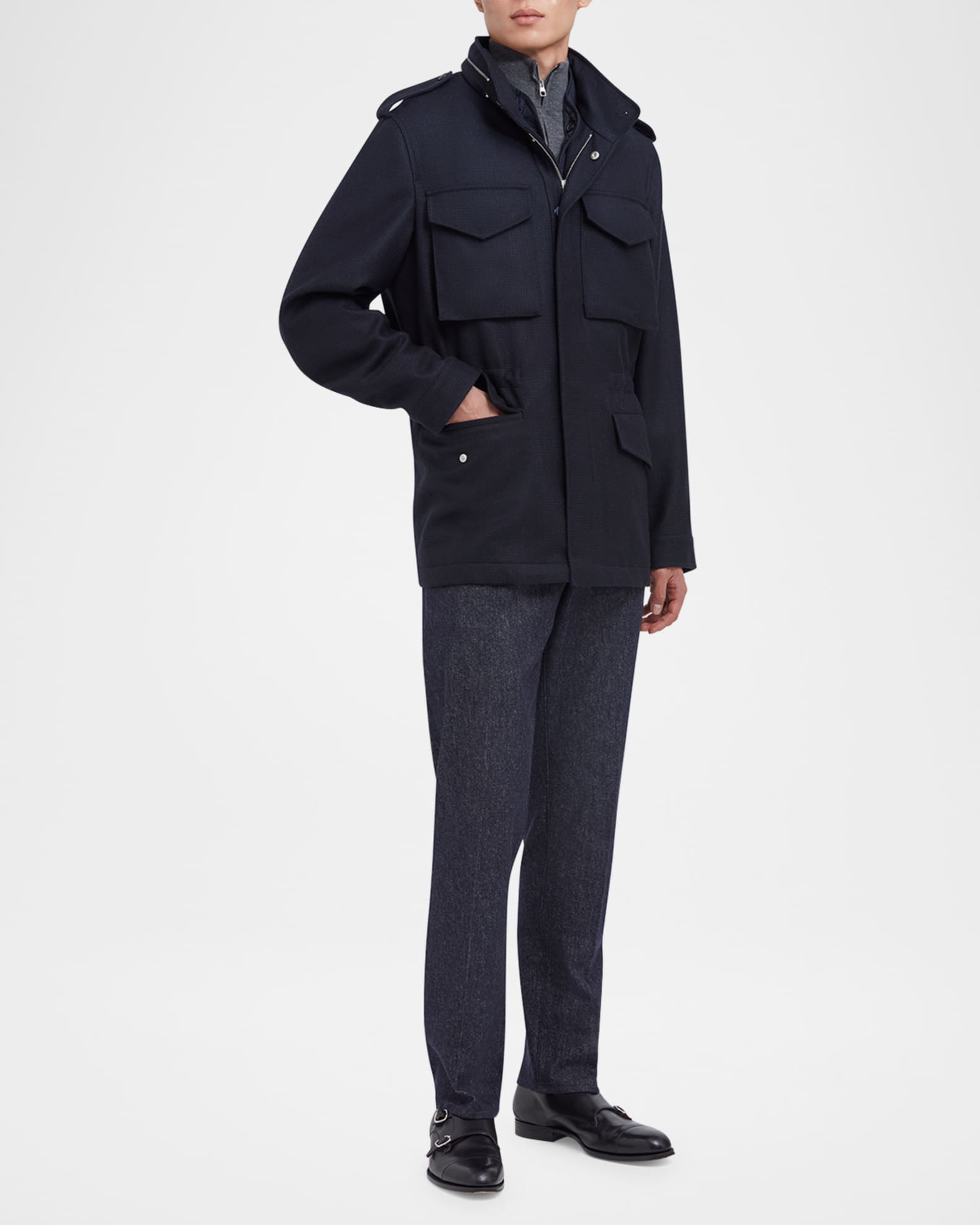 Men's wool field jacket hotsell