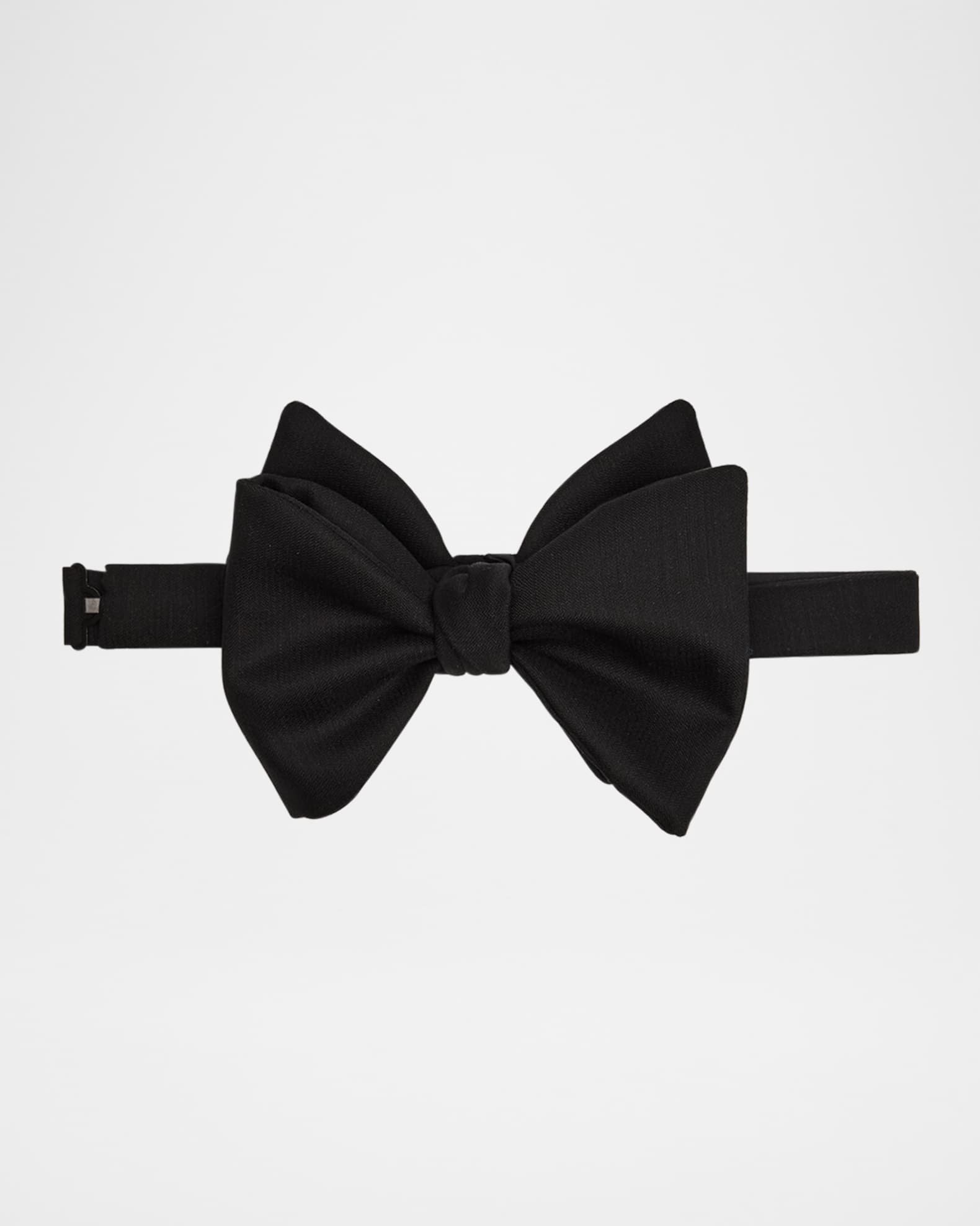 Men's Wool and Mohair Faille Butterfly Bow Tie 0