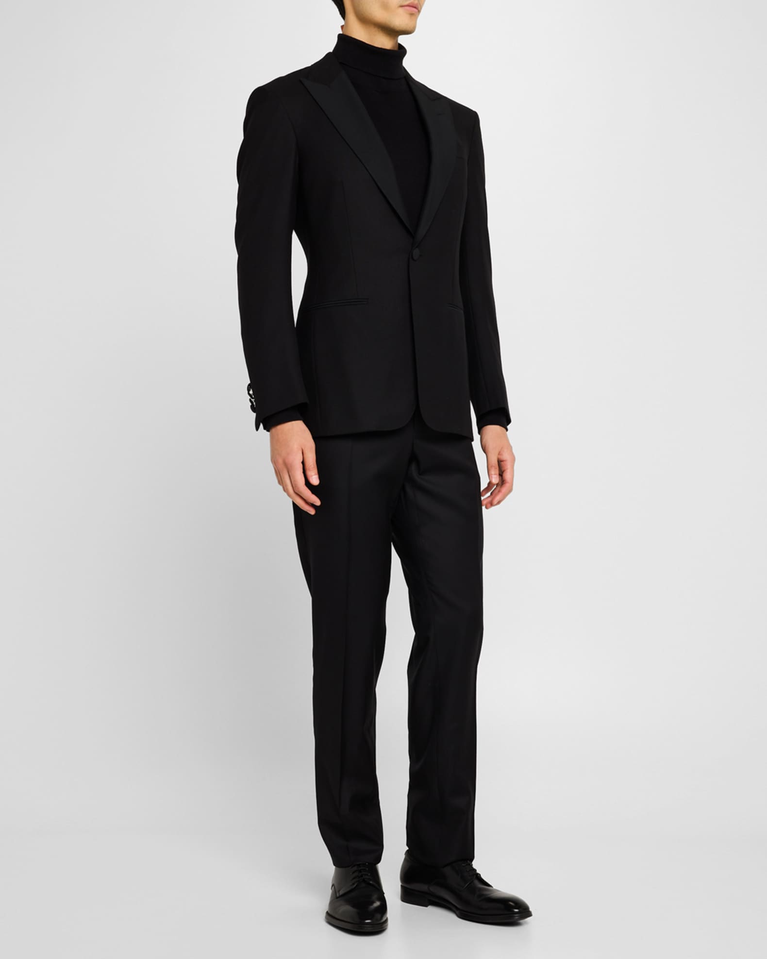 Men's Wool Barethea Peak Lapel Sport Coat 1