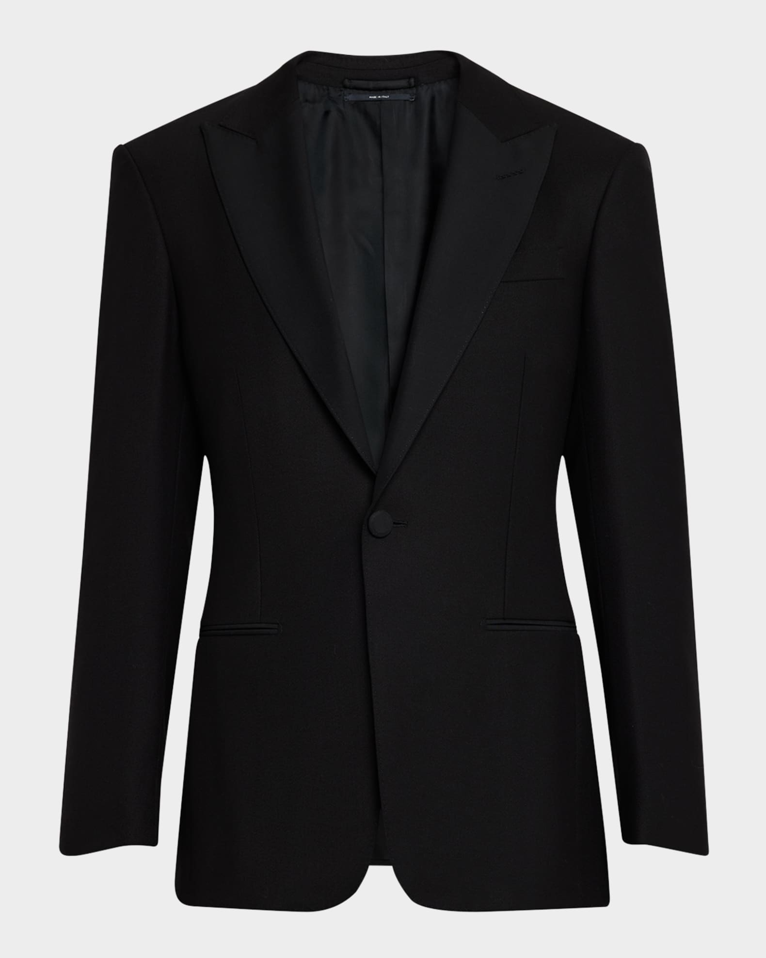Men's Wool Barethea Peak Lapel Sport Coat 0