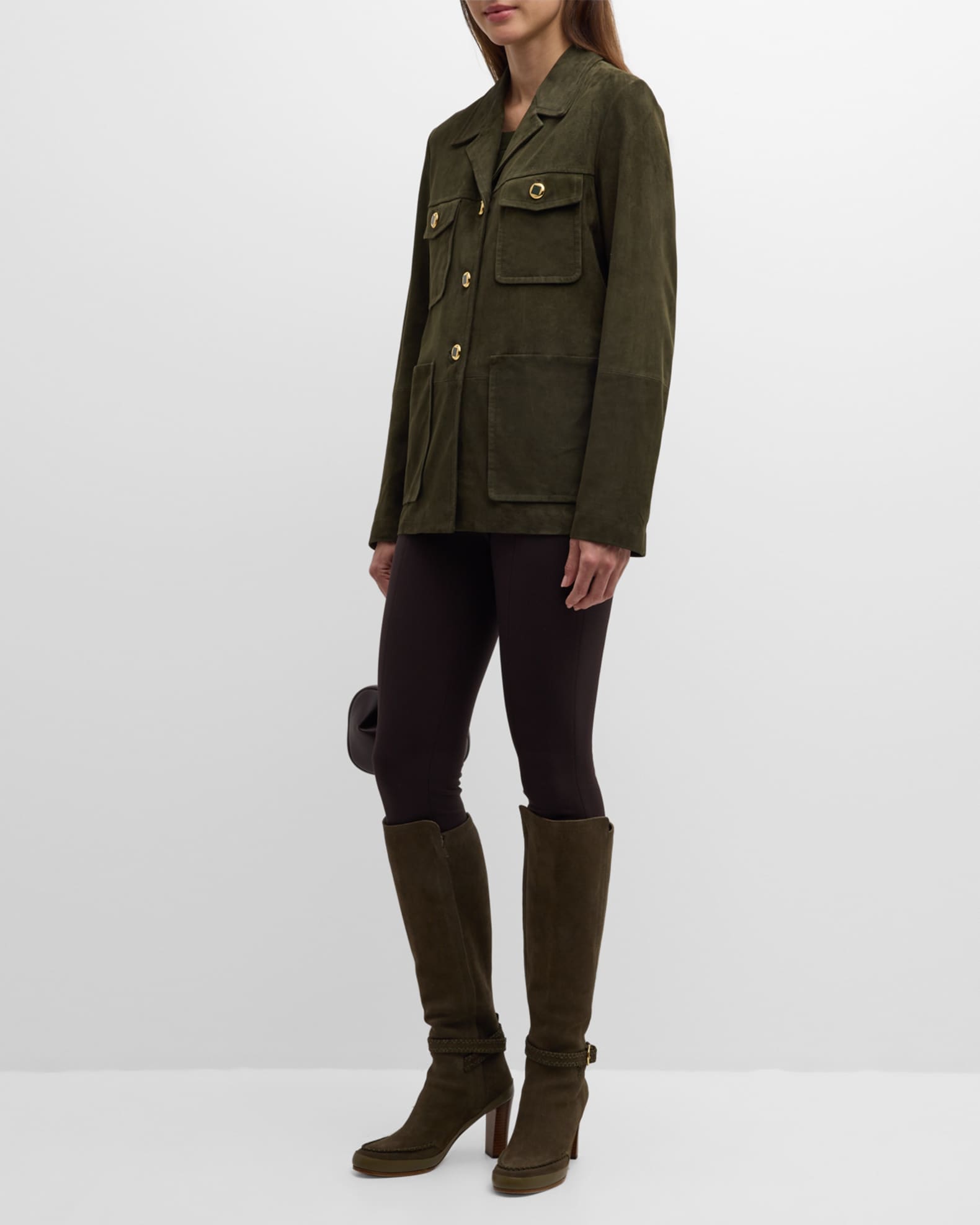 St john suede jacket on sale
