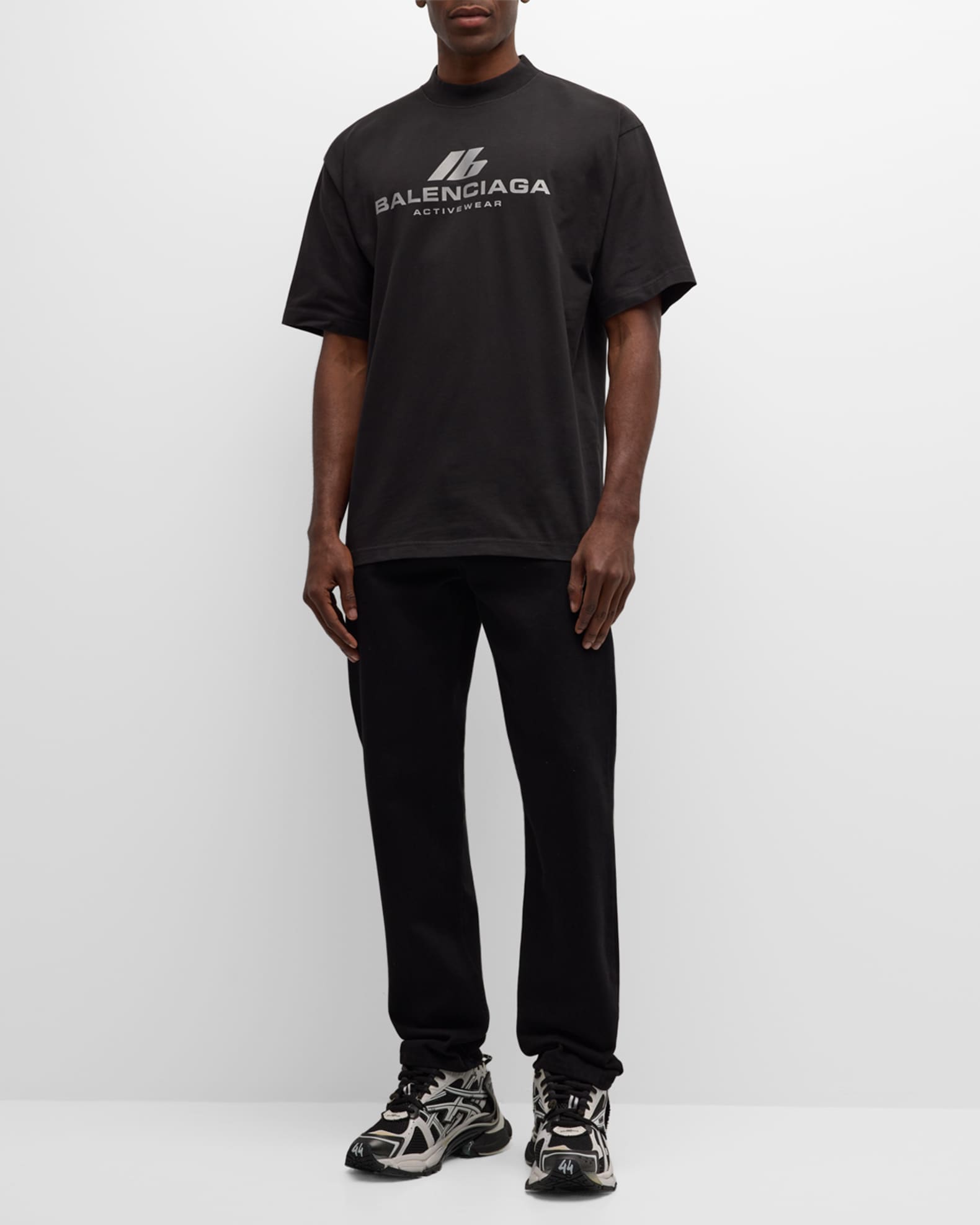 堅実な究極の Balenciaga Men's Activewear Medium-Fit T-Shirt | Neiman Marcus トップス