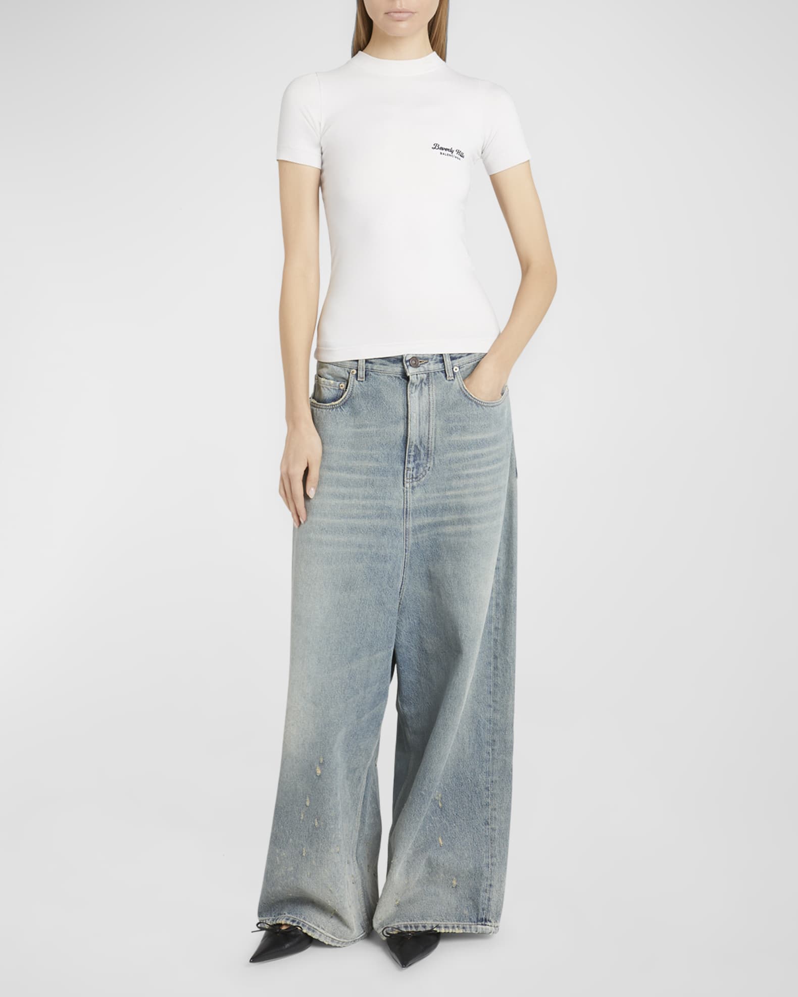 Balenciaga Beverly Hills T Shirt Fitted | Neiman Marcus