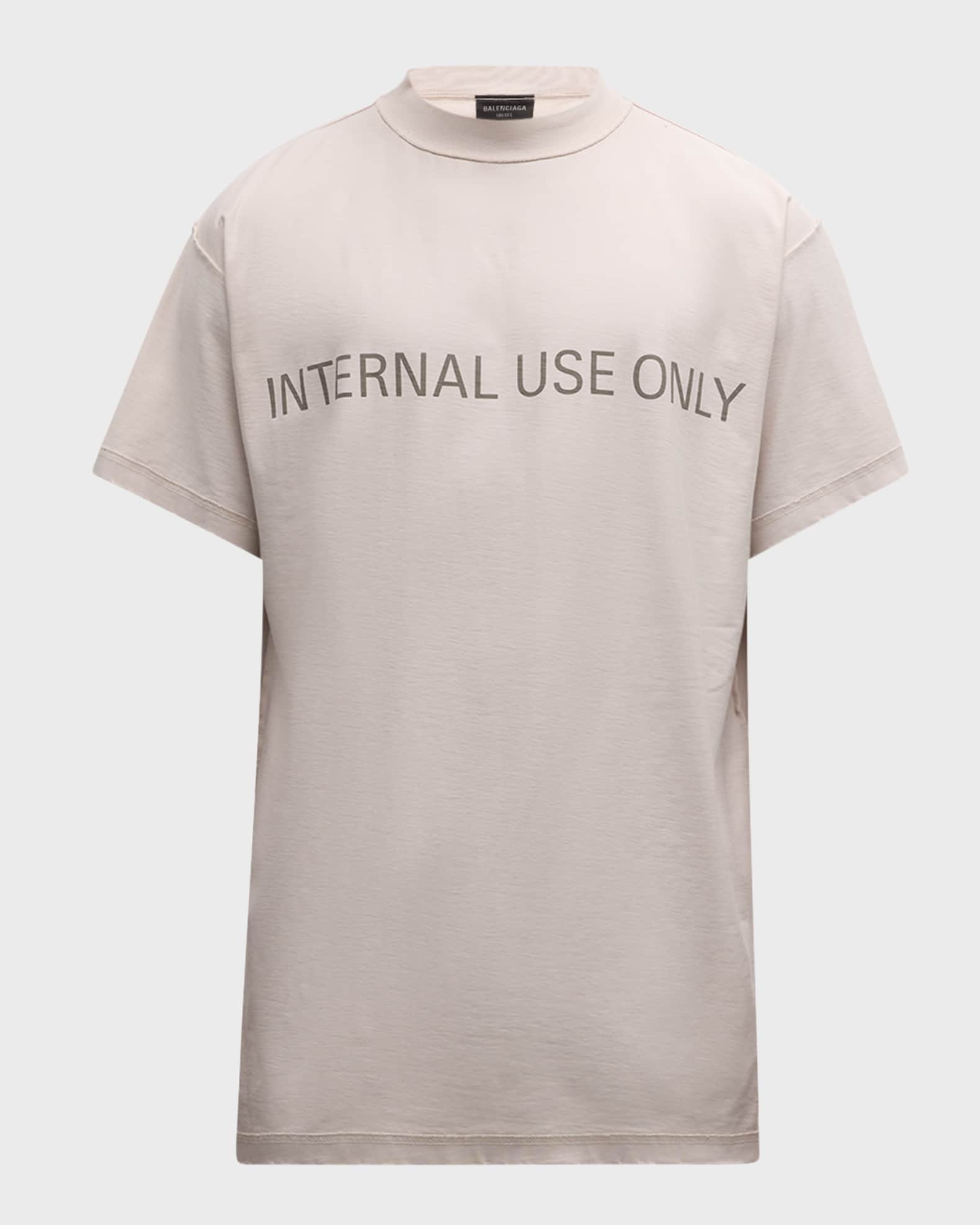 Men's Internal Use Only Oversized T-Shirt 1