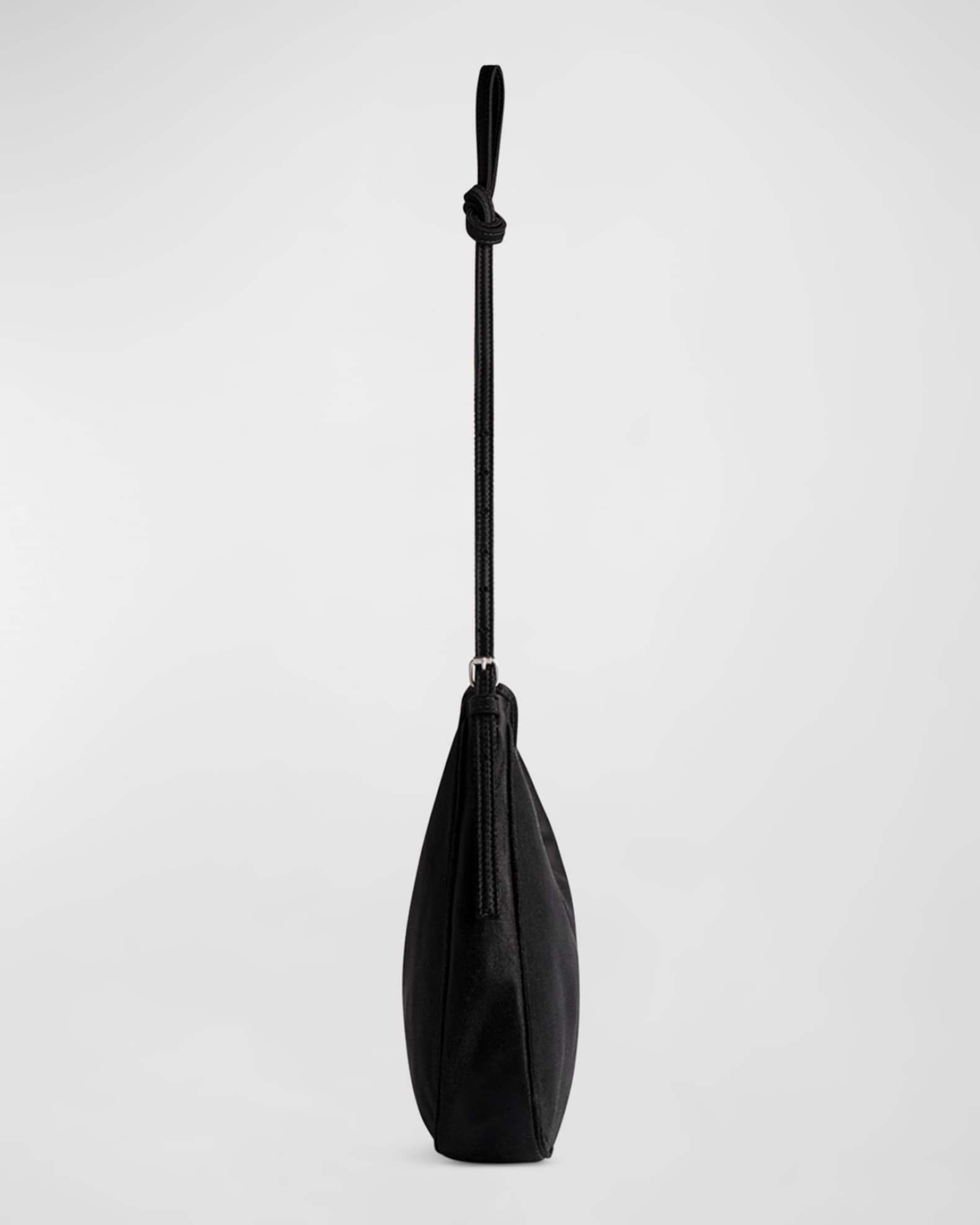Leopolda Small Distressed Satin Hobo Bag - Thumbnail 2
