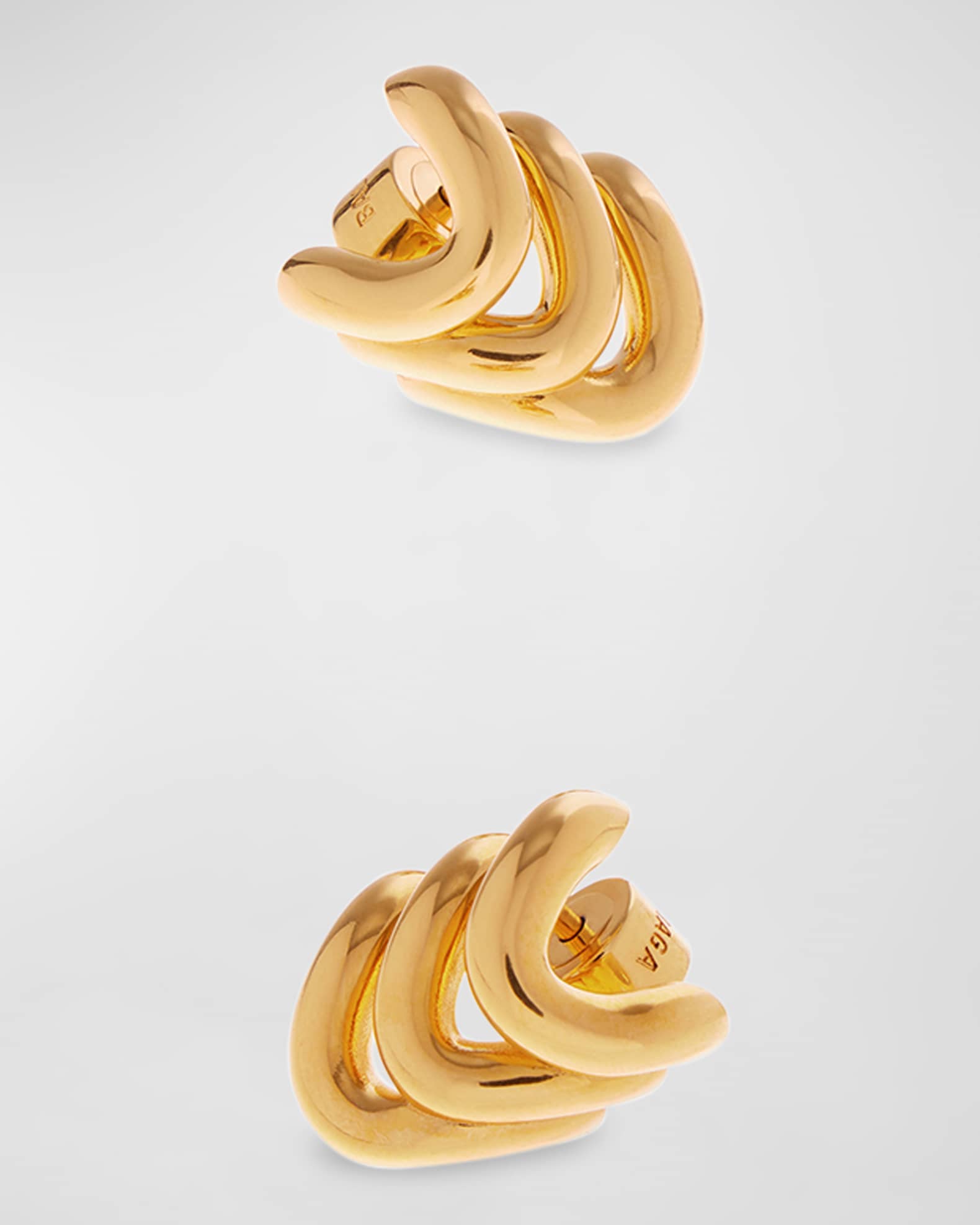 Balenciaga Loop Trio Earrings, Gold | Neiman Marcus