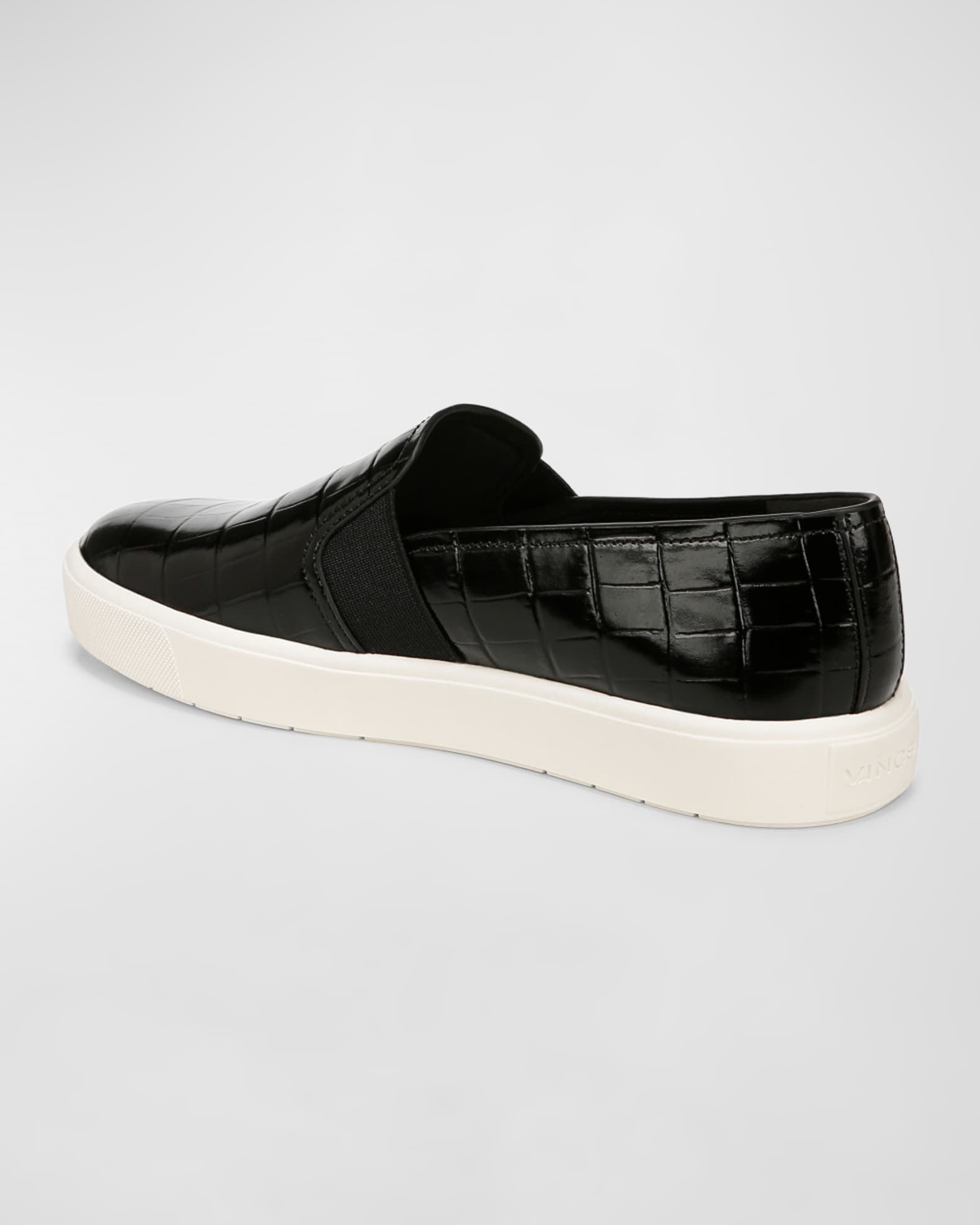 Vince Blair Croco Slip On Sneakers Neiman Marcus