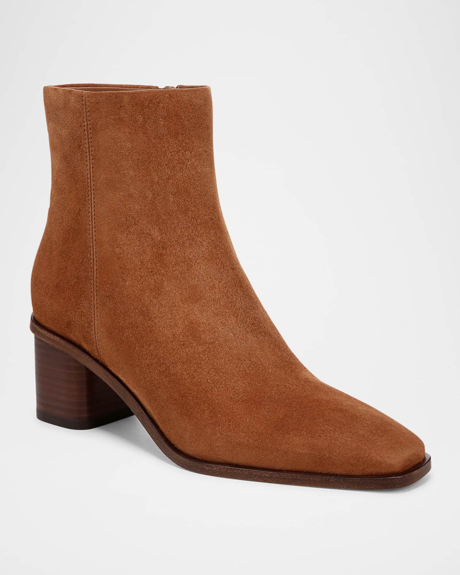 Vince Gema Suede Zip Ankle Booties Neiman Marcus