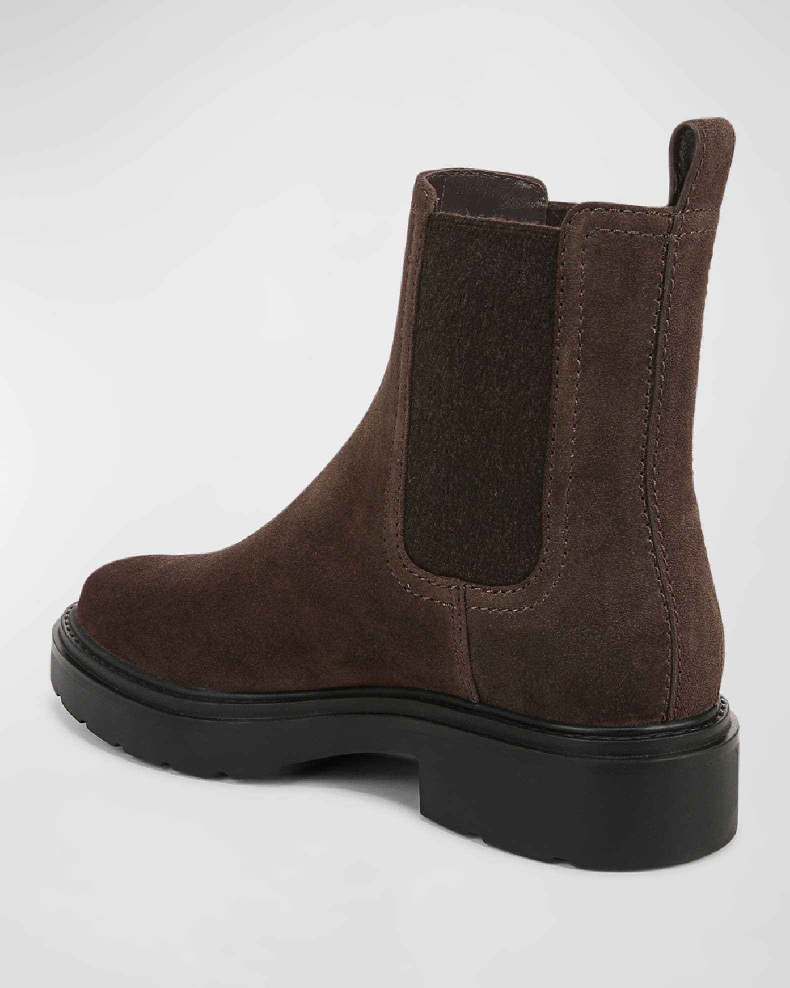 faux leather ankle chelsea booties