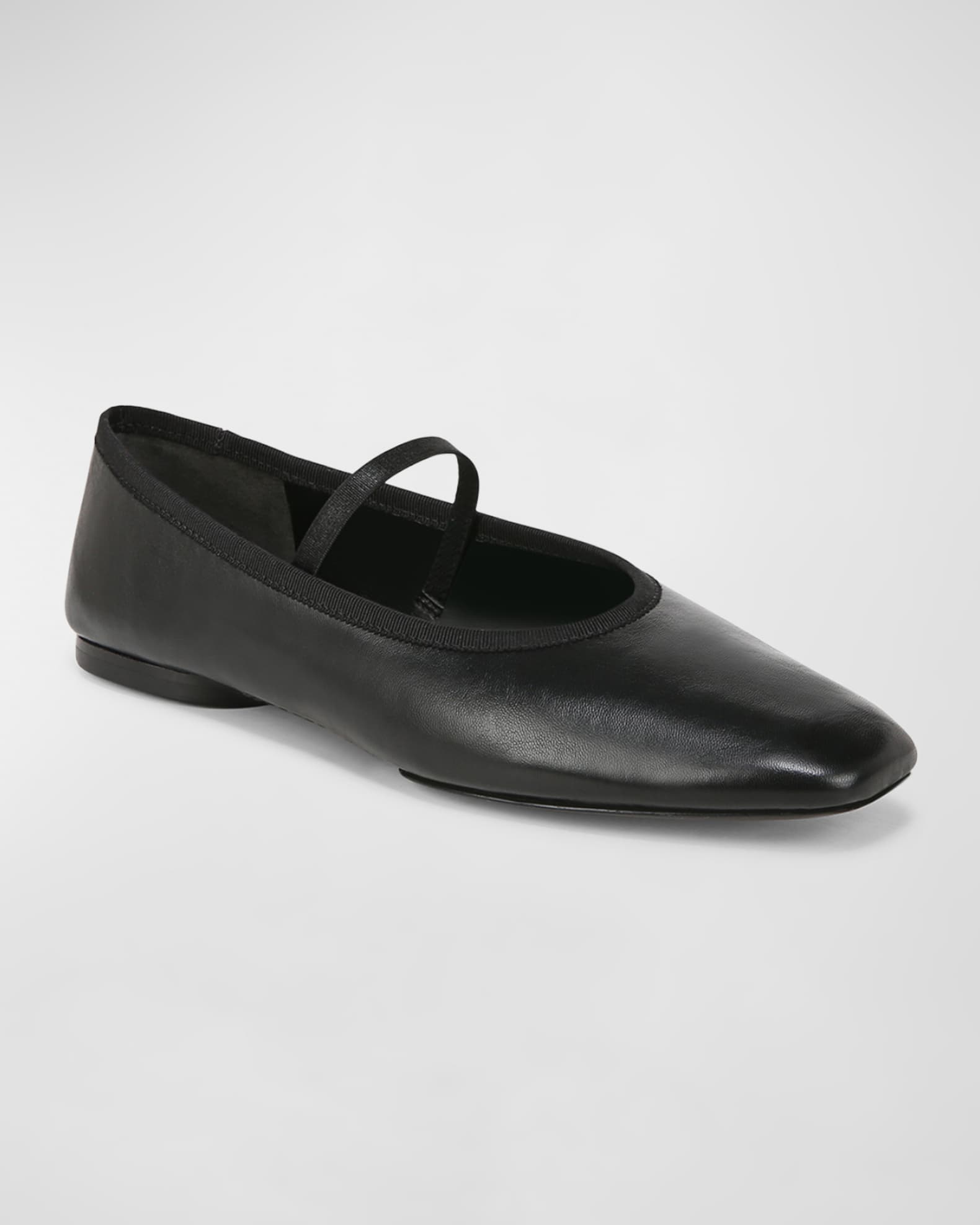 Vivian Leather Mary Jane Ballerina Flats 1