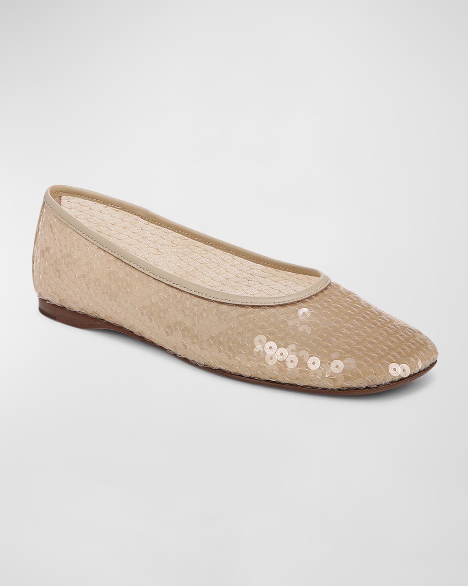 Vince Leah Sequin Ballet Flats Birchsand