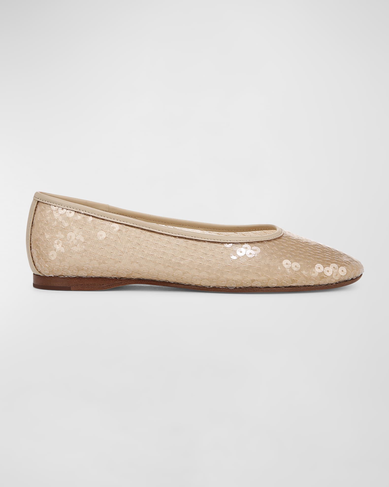 Sequin ballet pumps top