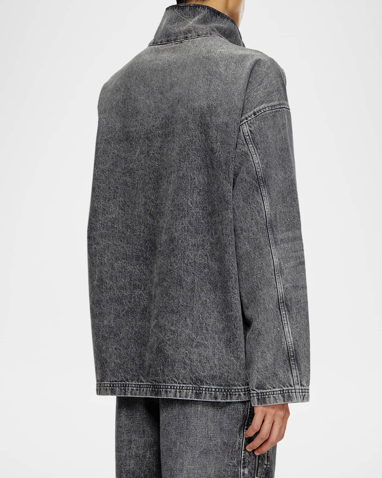 Diesel Men's D-Flow Quarter-Zip Sweatshirt | Neiman Marcus