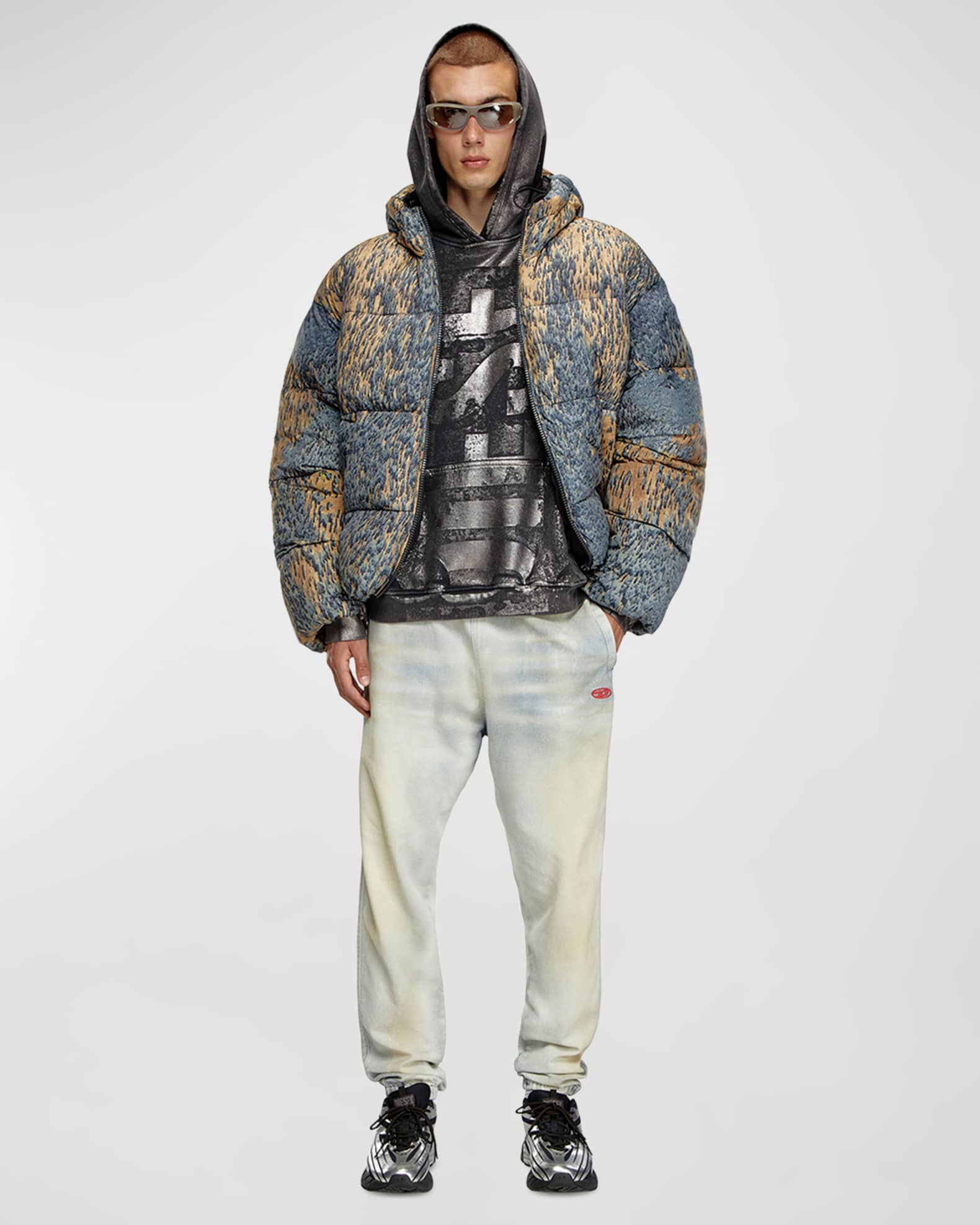 Diesel logo hoodie on sale