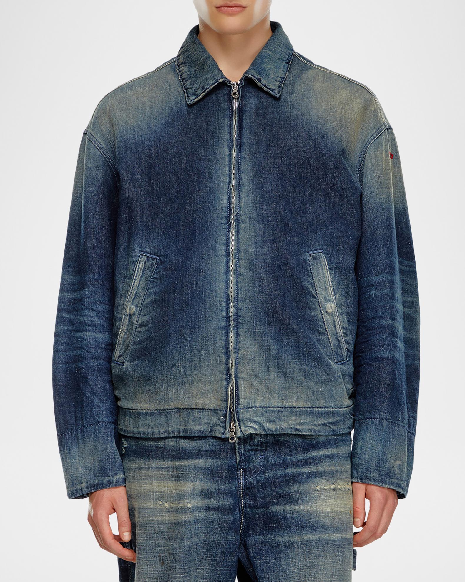 Diesel Men's D-Stack Faded Denim Jacket | Neiman Marcus