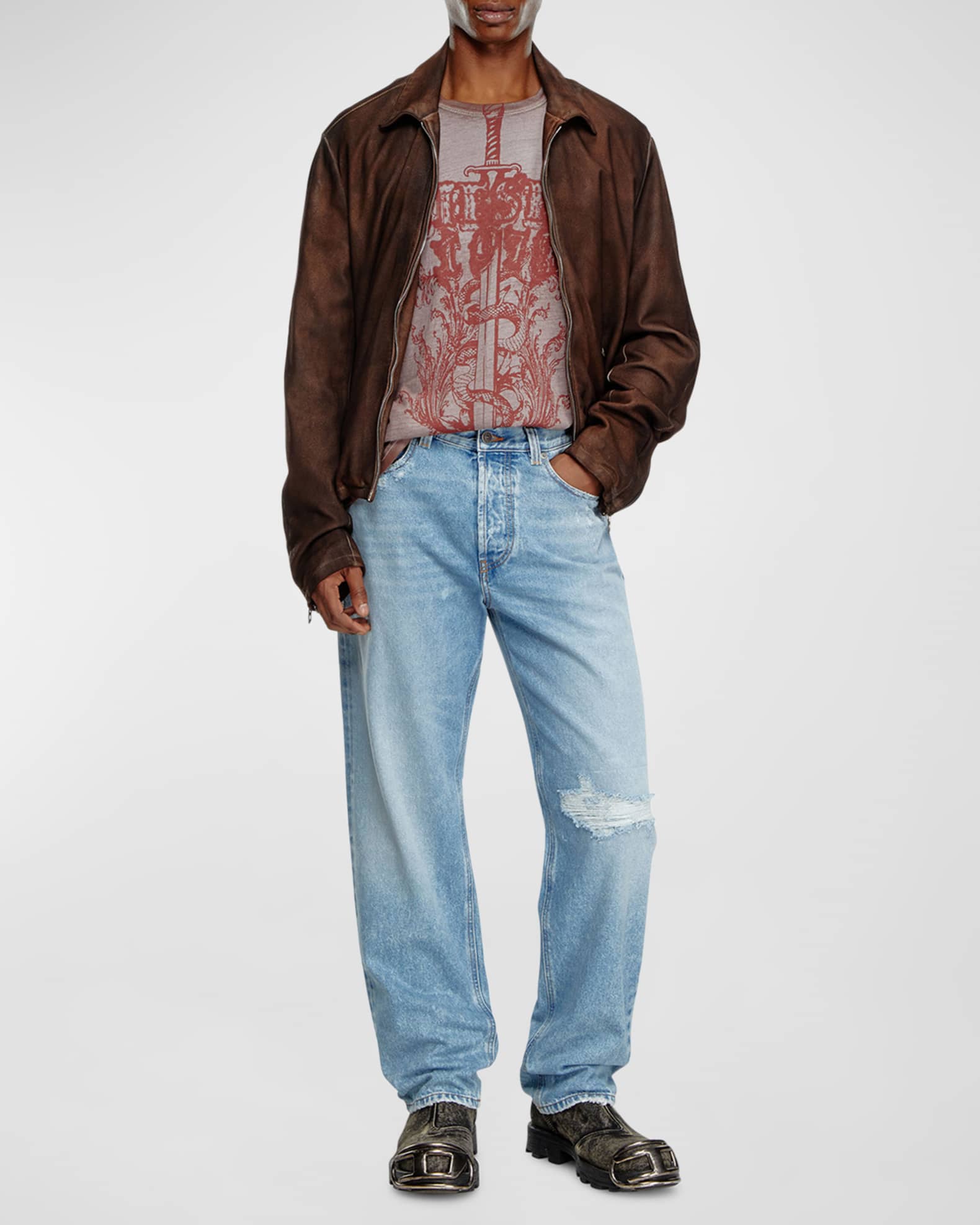 Classic menâ€™s Diesel distressed Jeans W32