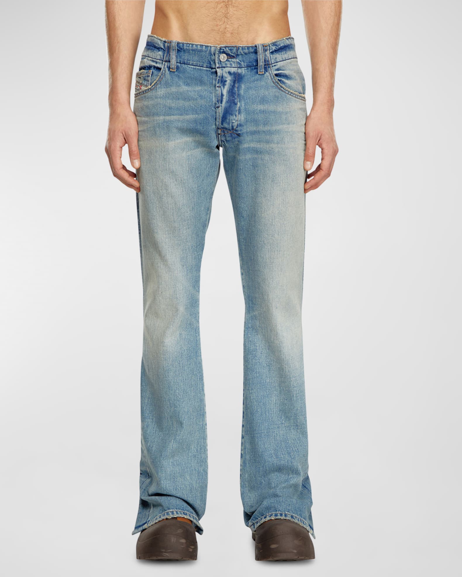 Diesel Men s Washed Bootcut Jeans Neiman Marcus