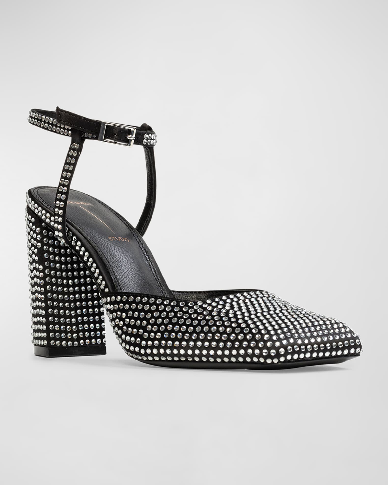 Meadow Metallic Ankle-Strap Pumps 1