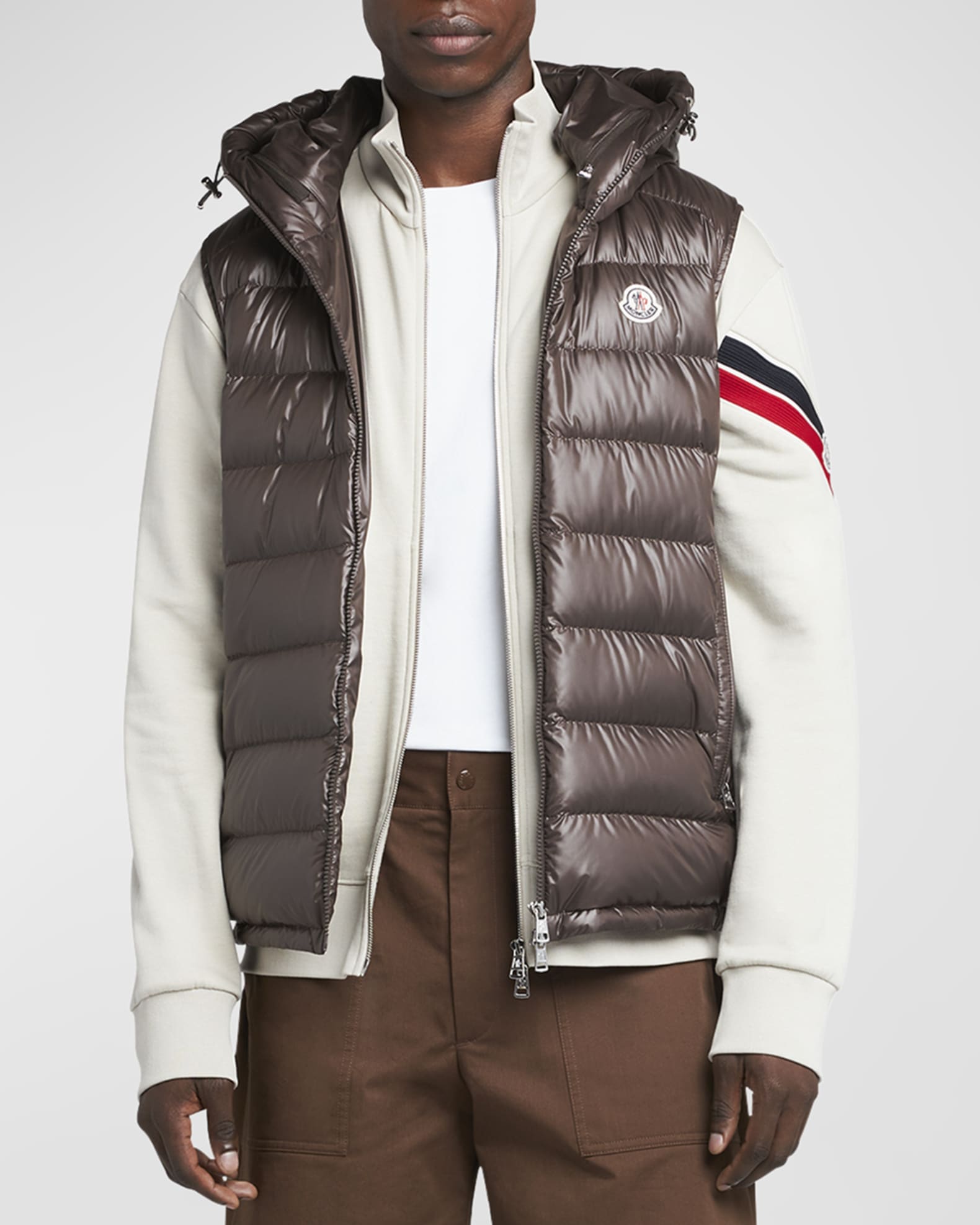 MONCLER｜VESTS (1A00053 596T2 915) Moncler Men's Barant Hooded Puffer Vest | Neiman Marcus
