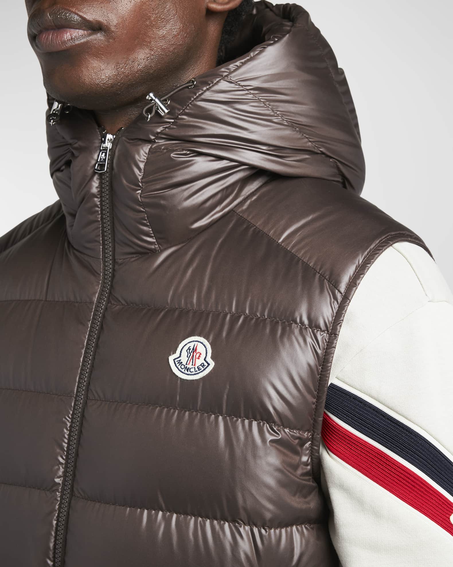 Moncler Men's Barant Hooded Puffer Vest | Neiman Marcus