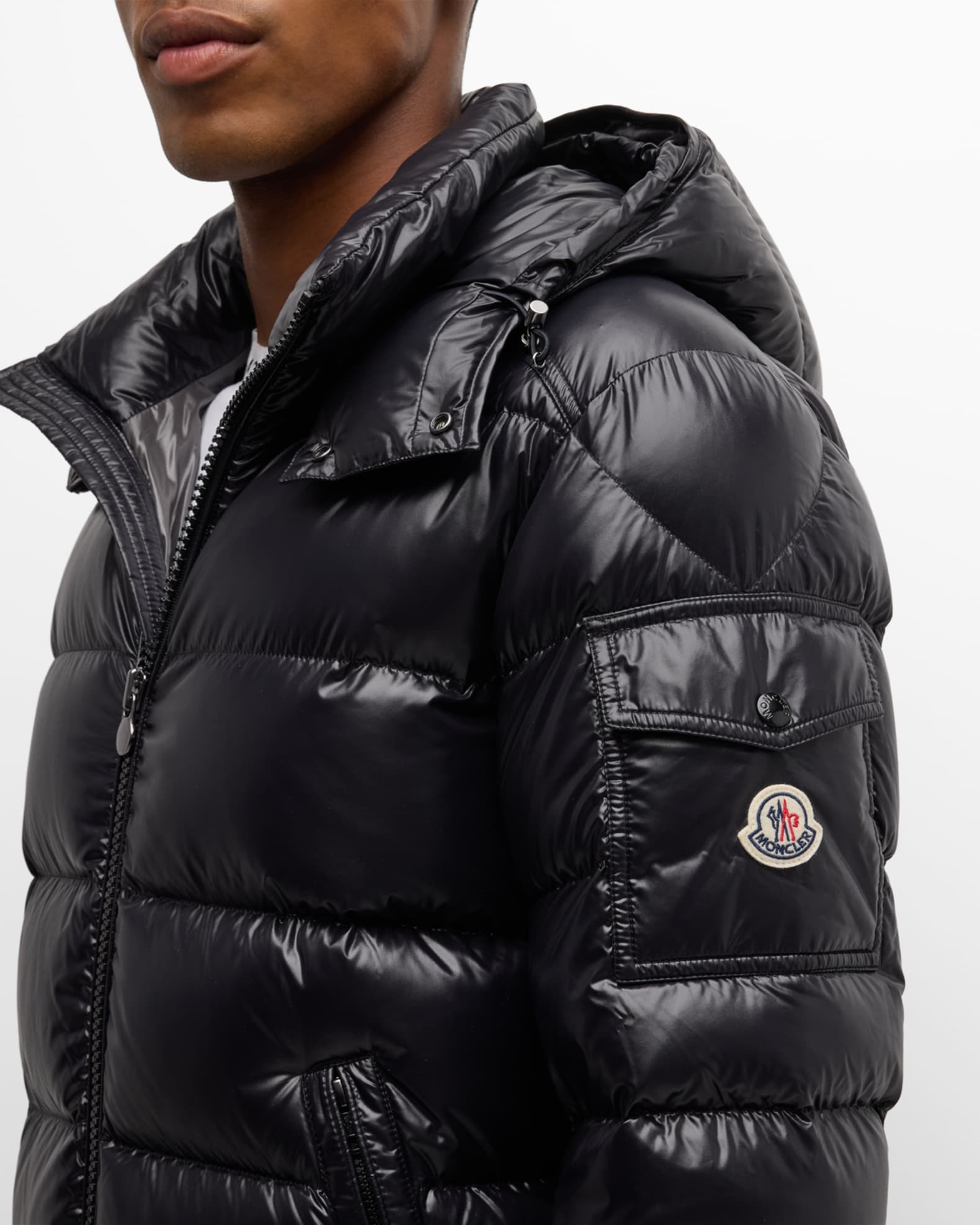 Moncler Men's Maya Short Down Jacket | Neiman Marcus