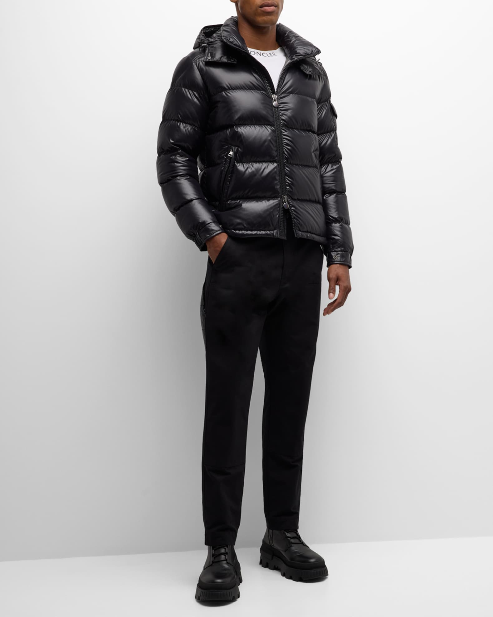 Moncler Maya Down Puffer Jacket Black