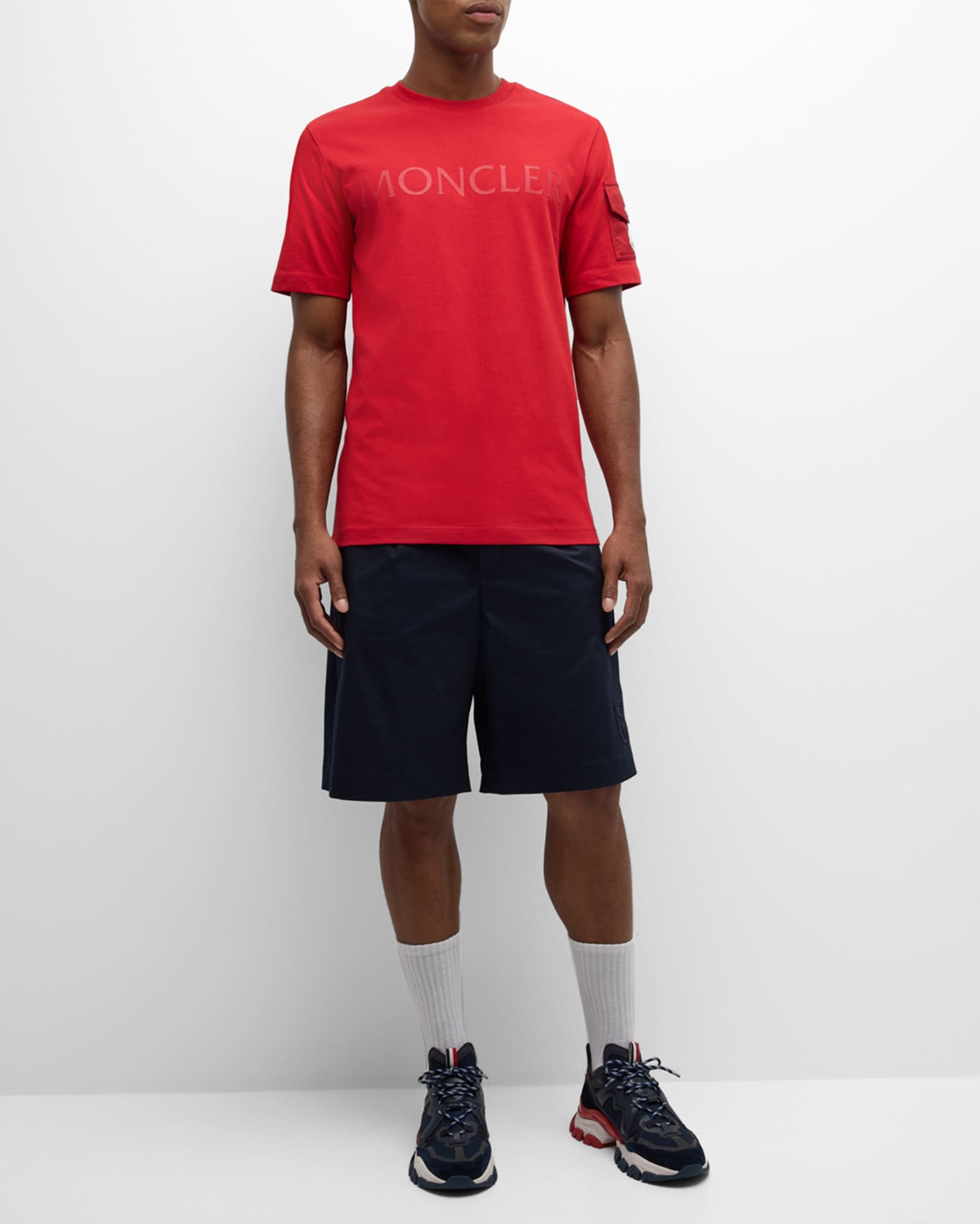 Red moncler shirt store