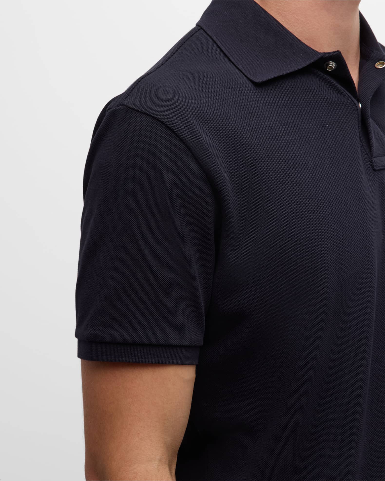 Moncler Men's Small Logo Polo Shirt | Neiman Marcus