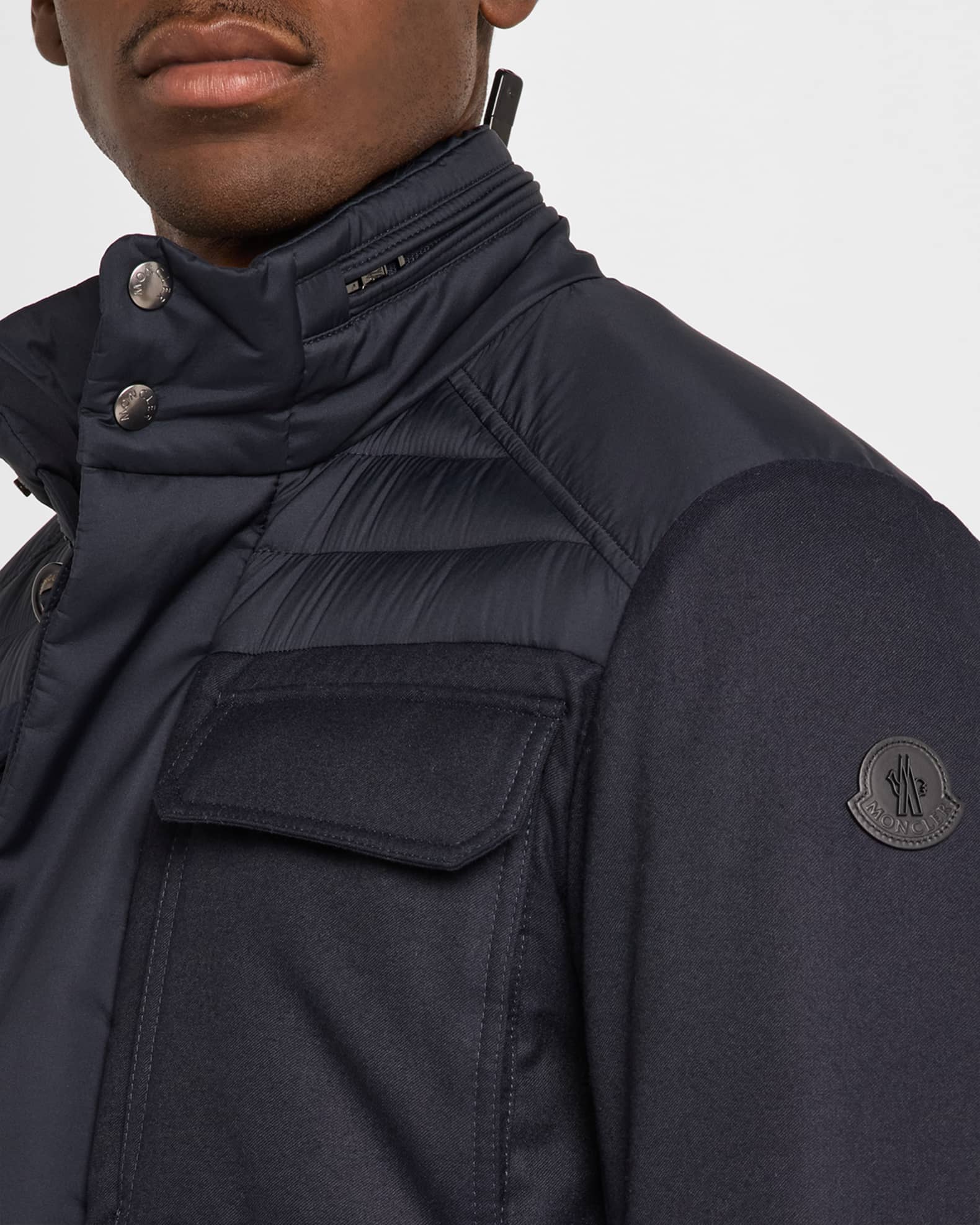Moncler Men's Vallanta Short Down Jacket | Neiman Marcus