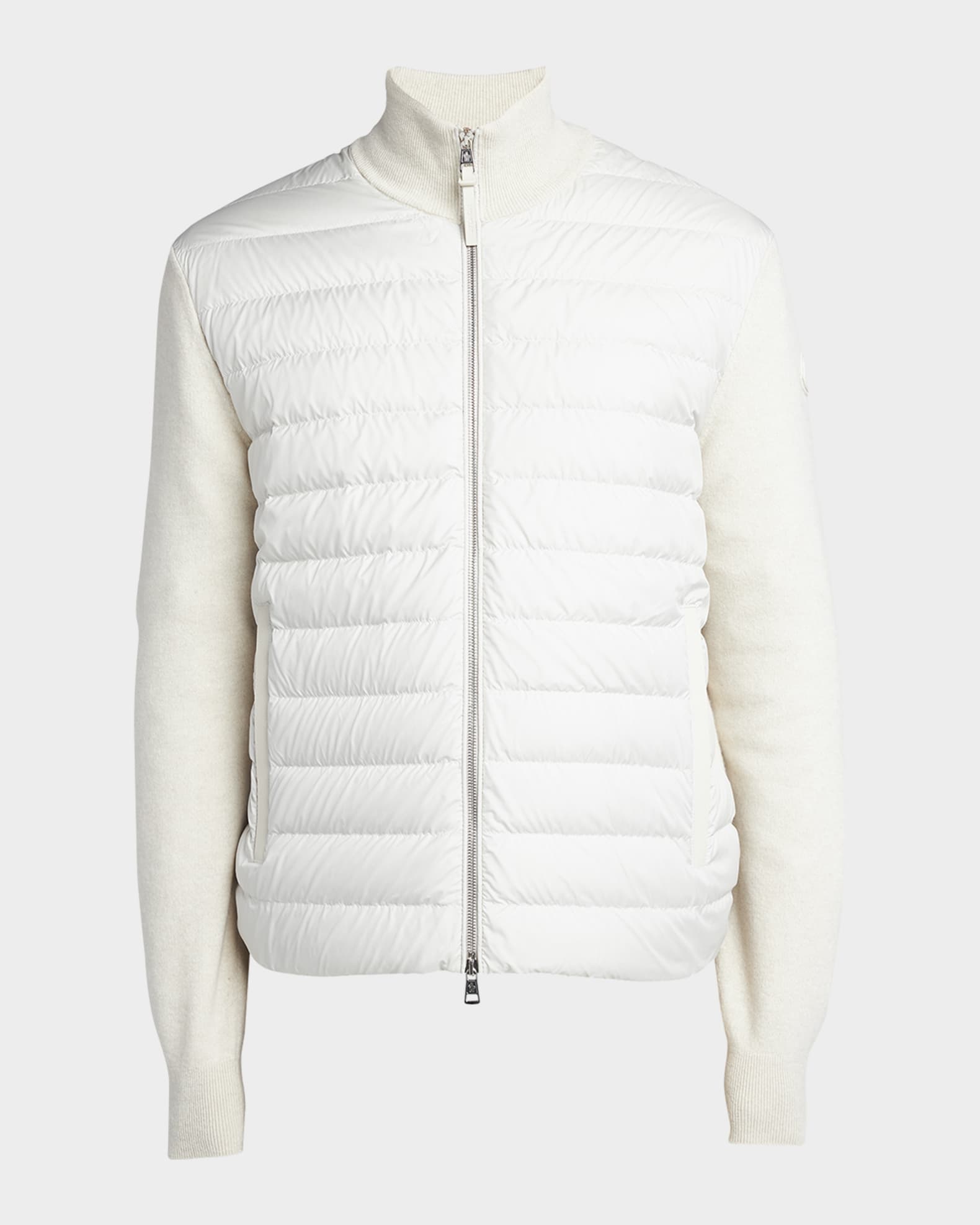 Moncler Men s Padded Wool Cashmere Cardigan Neiman Marcus