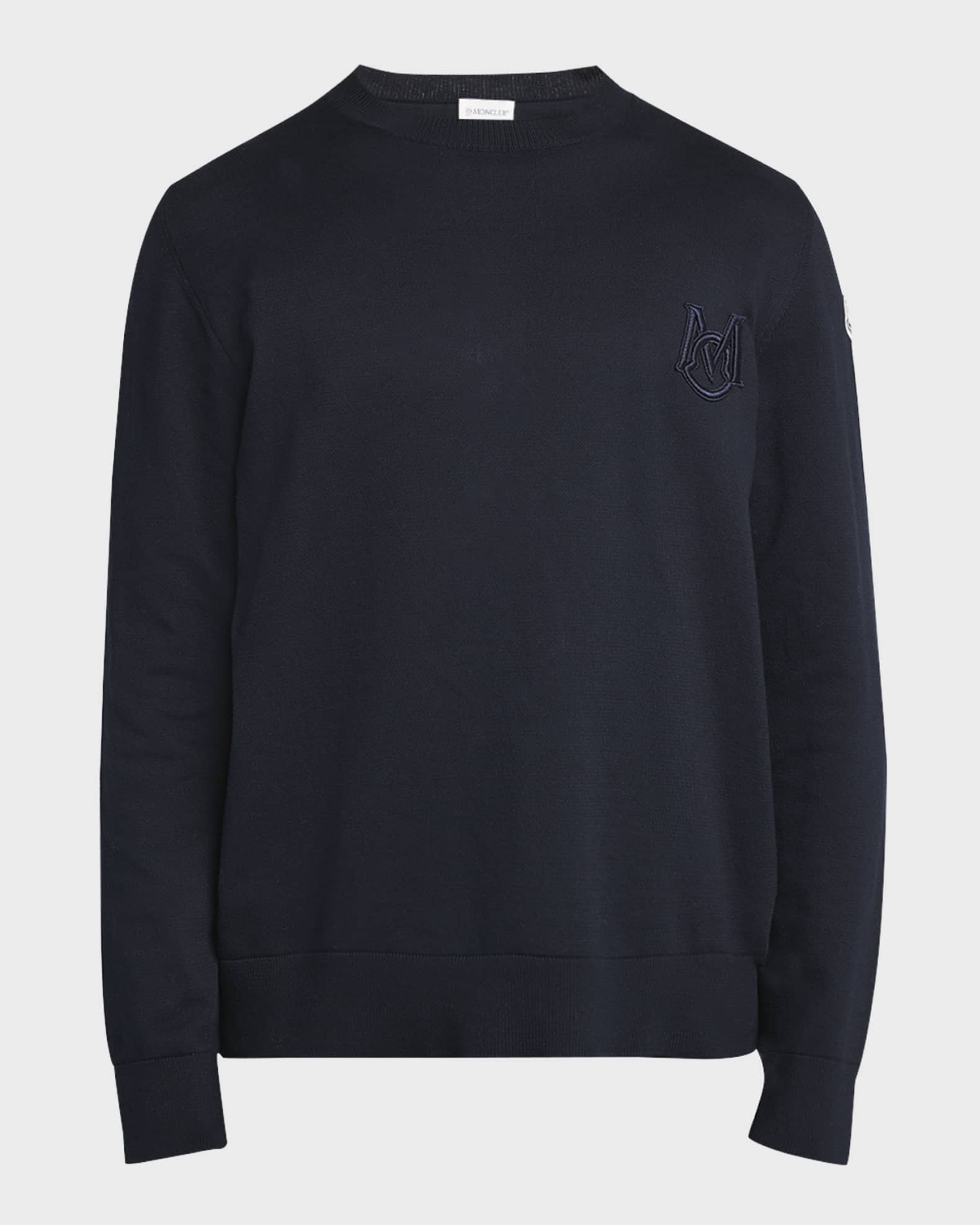 Moncler Navy Applique Sweater