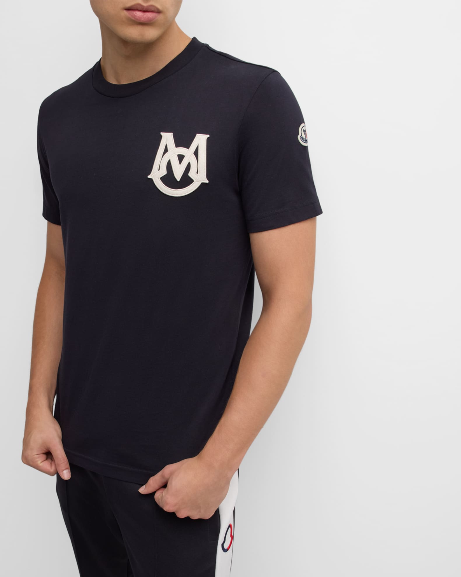 Moncler Men's Classic Logo T-Shirt | Neiman Marcus