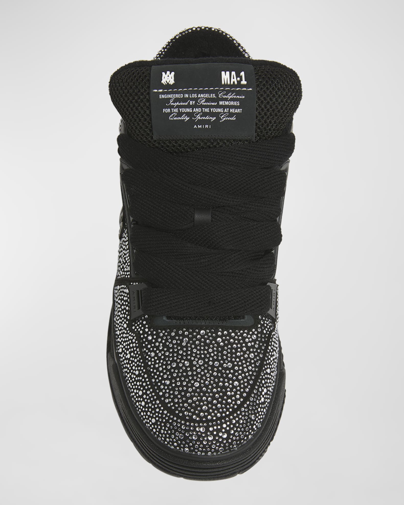 High top sneakers in black mesh new arrivals