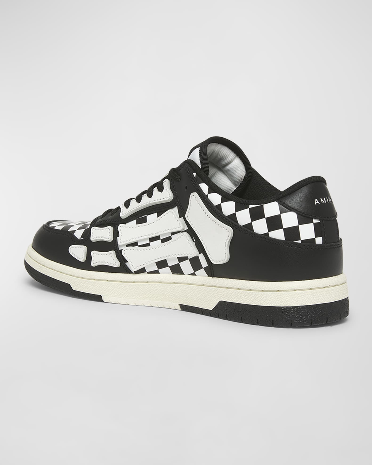 Amiri Men's Skel Checkered Low Top Sneakers | Neiman Marcus