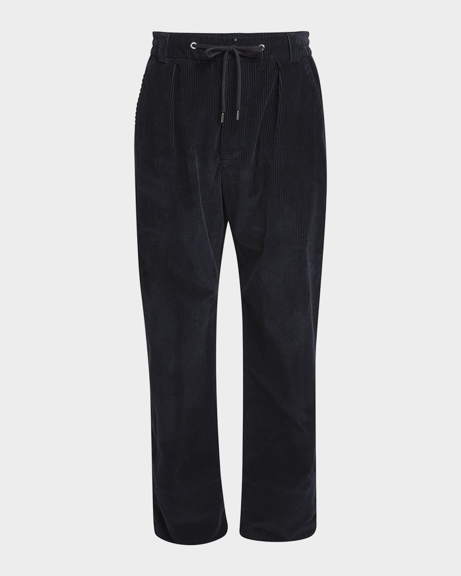 Moncler Men's Corduroy StraightLeg PullOn Trousers Neiman Marcus