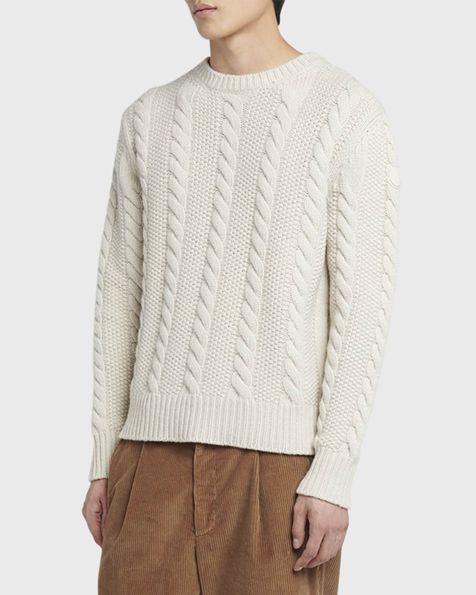 ニット・セーター MONCLER Sweaters and knitwear Moncler Men's Cashmere Cable Knit Sweater | Neiman Marcus