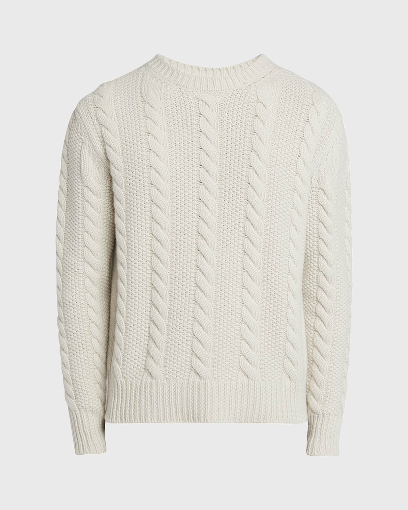 Men's Cashmere Cable Knit Sweater 0