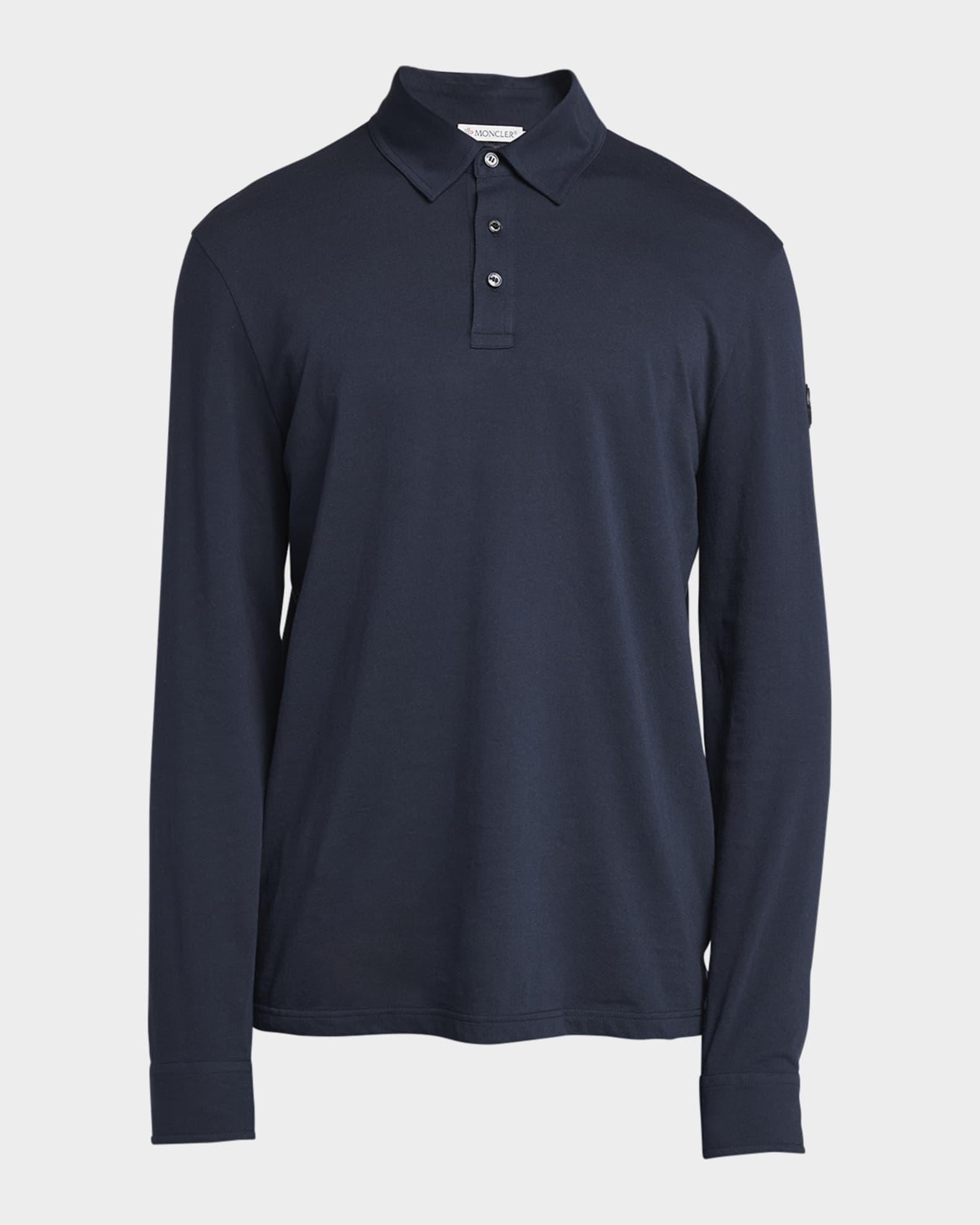 Moncler long sleeve polo shirt clearance