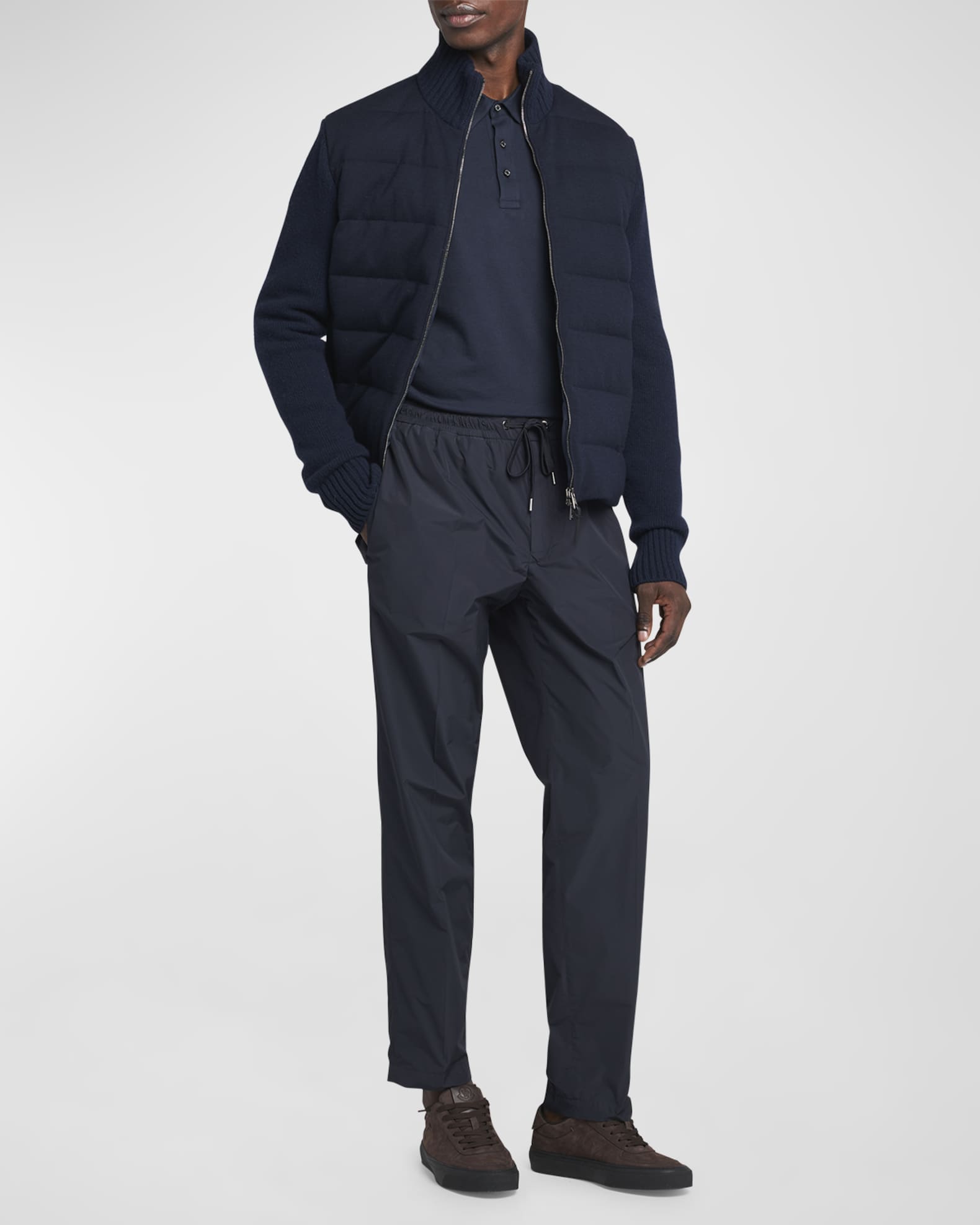 Men's Wool-Cashmere Padded Cardigan 1