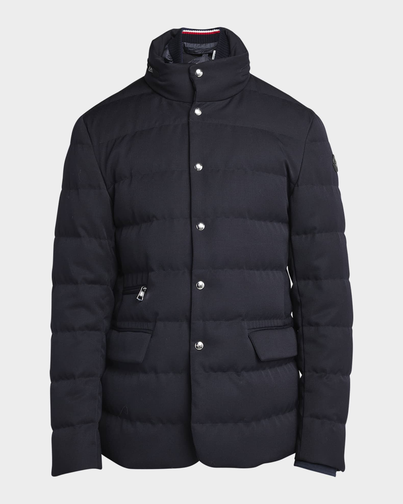 【関税&送料込】Moncler Bessettes Nylon Down Jacket Moncler Men's Bess Down Blazer Jacket | Neiman Marcus