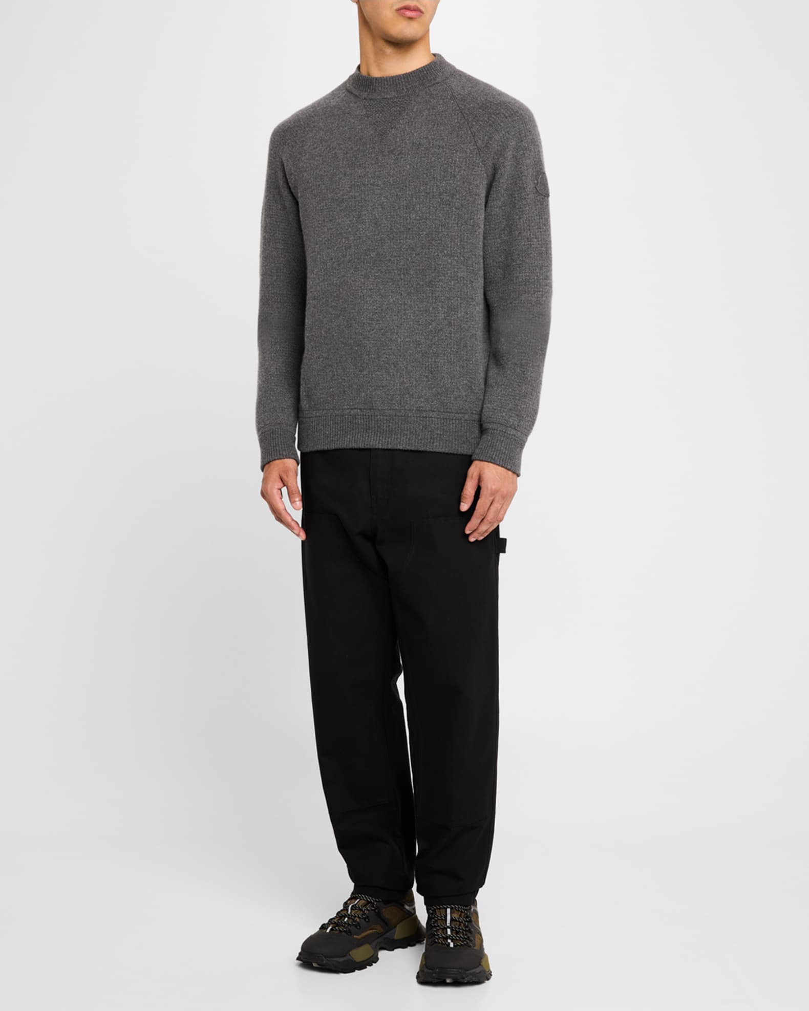 Men's Cashmere-Wool Raglan Sweater 1