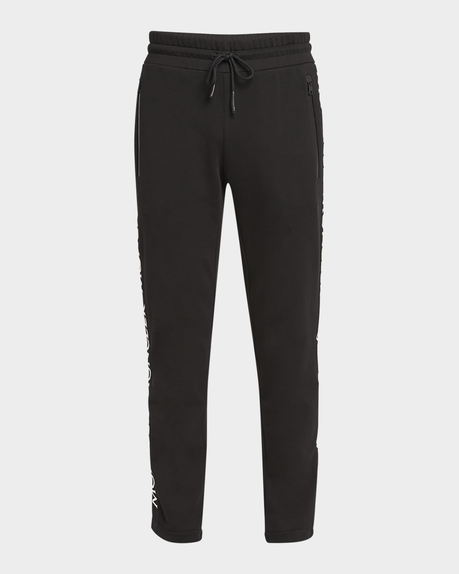 Moncler Men s Fleece Side Logo Sweatpants Neiman Marcus