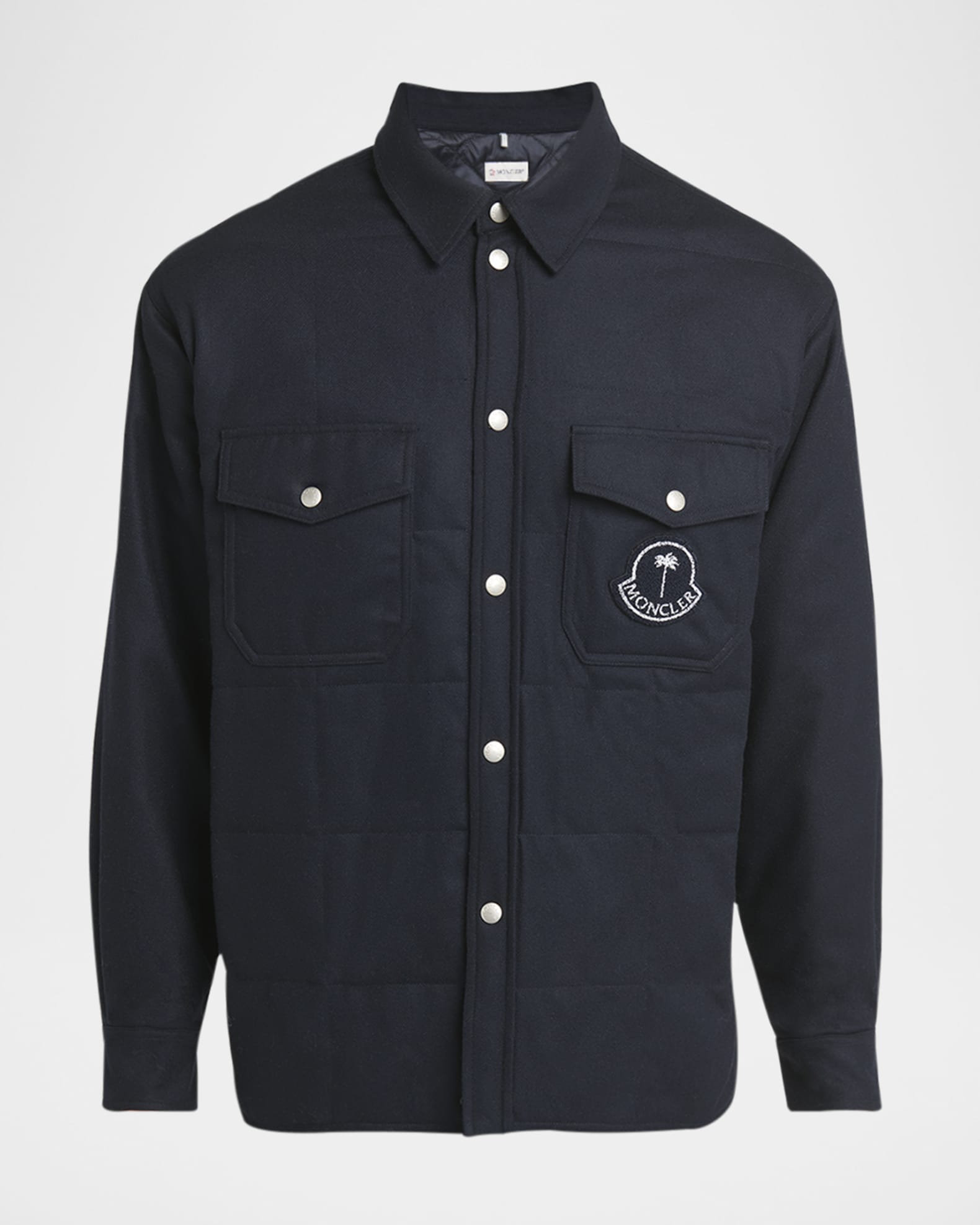 x Palm Angels Men s Quilted Button Down Shirt
