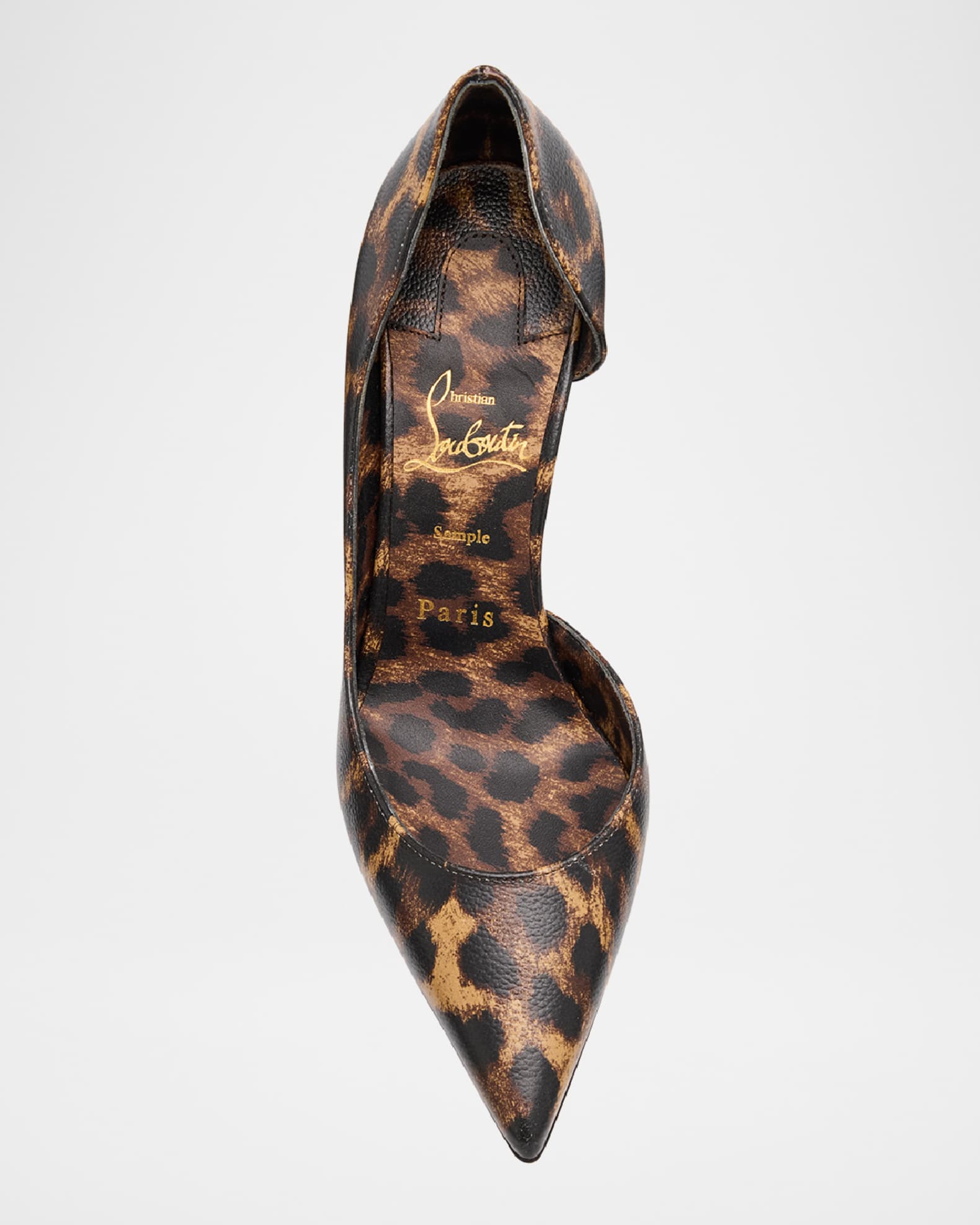 Christian Louboutin Vibella Red Sole Leopard Print Leather Pumps Neiman Marcus