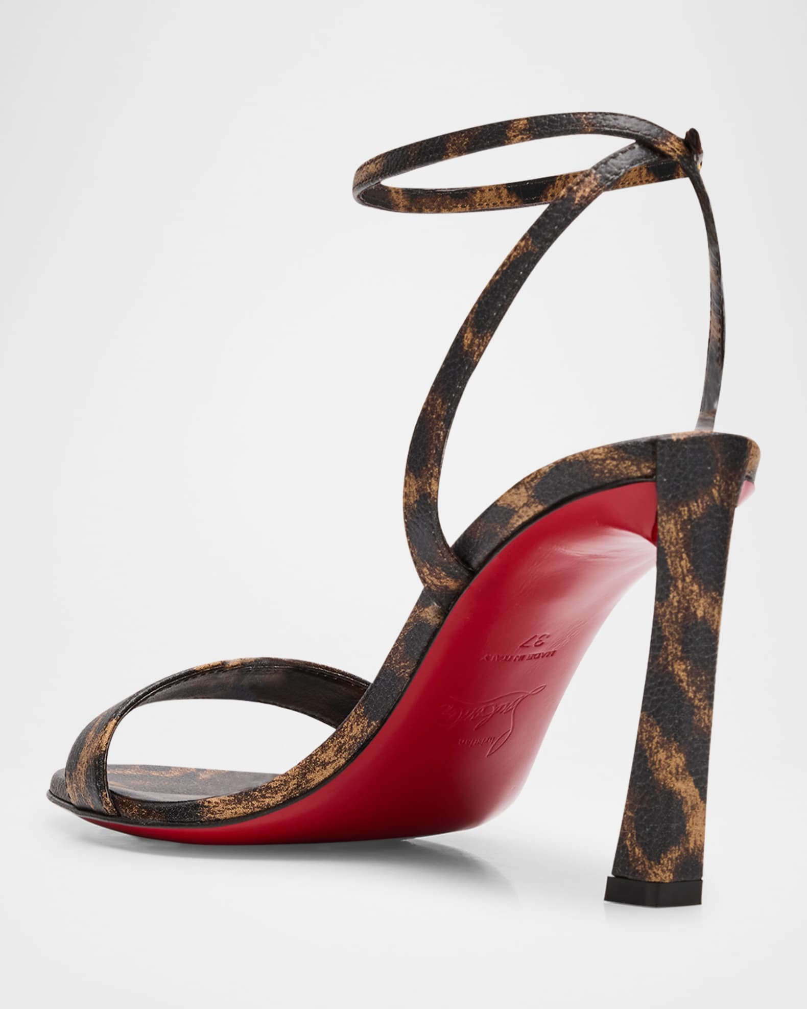 Red leopard heels cheap