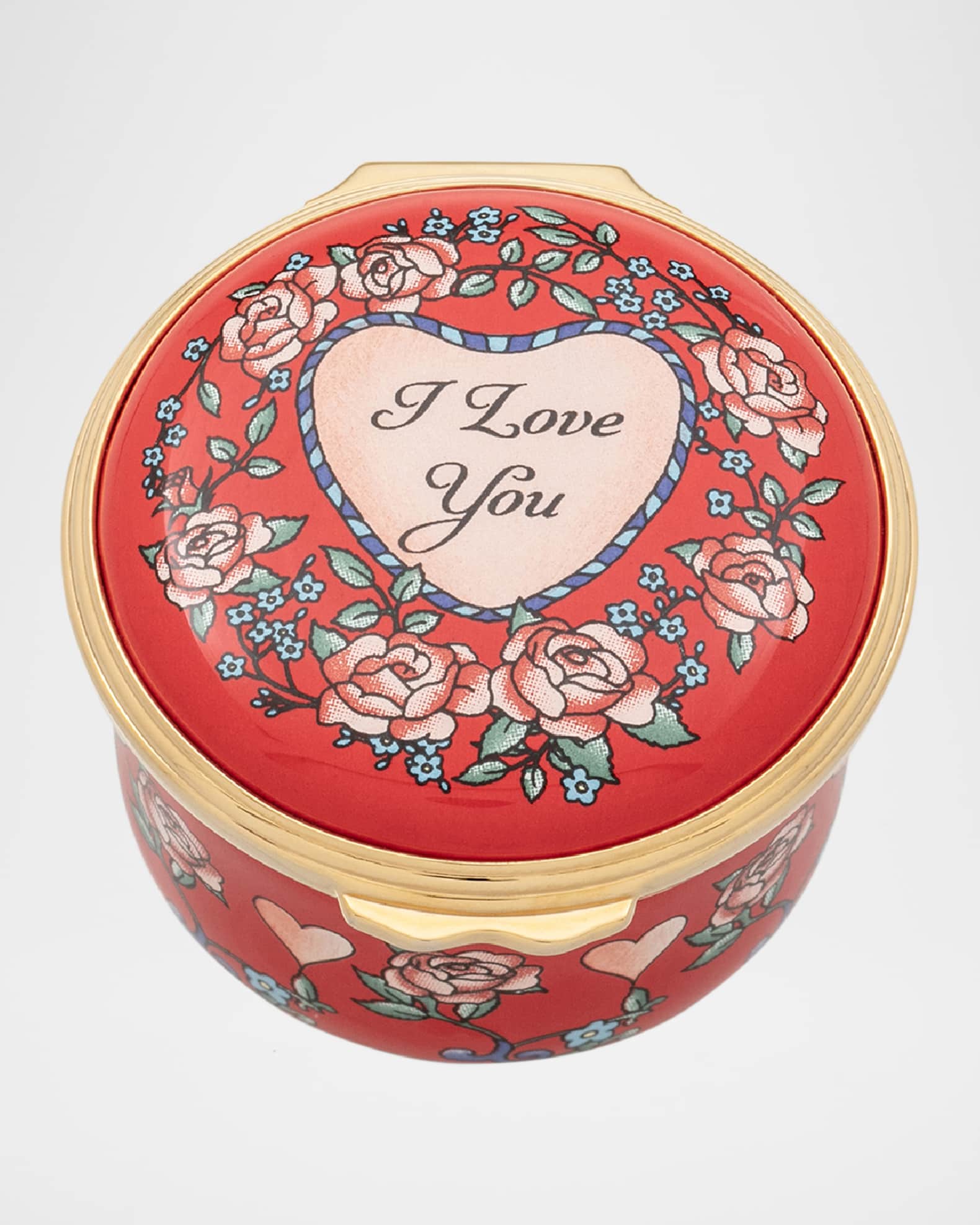 Halcyon Days I Love You Enamel Box | Neiman Marcus