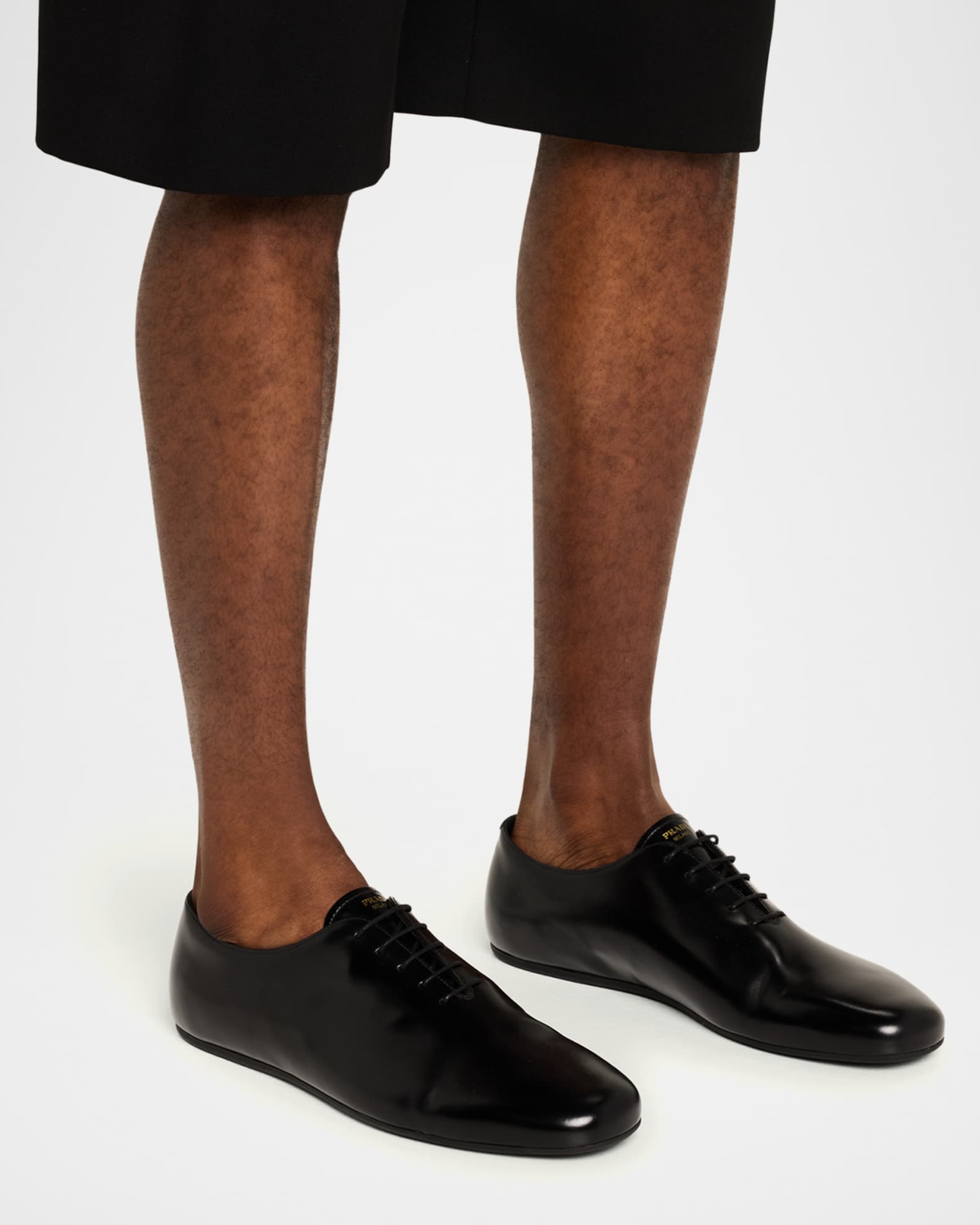 Men's Analog Brushed Leather Oxfords 1